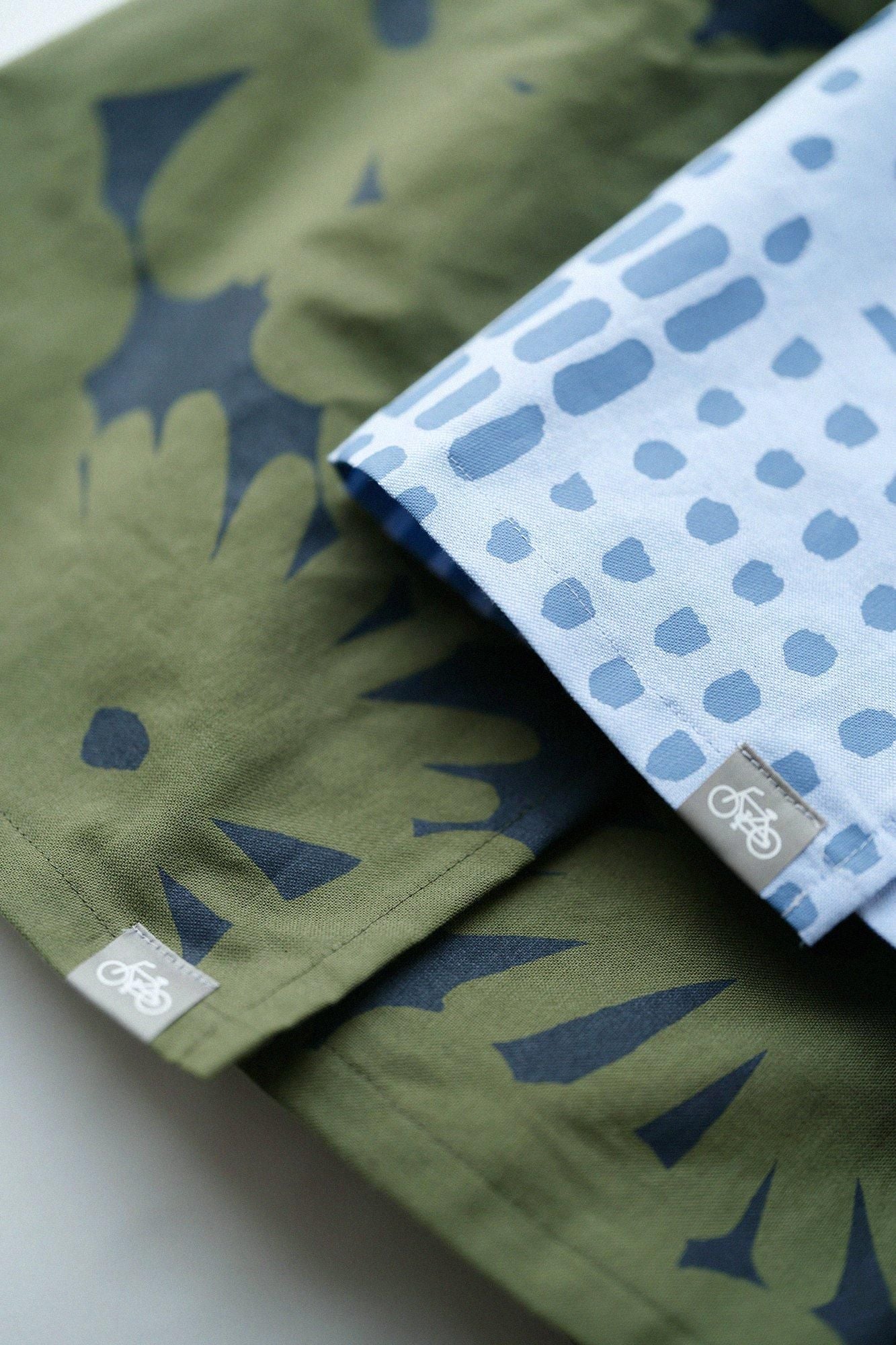 棉和紙 BIKE 裙褲／敷石 淡水藍色