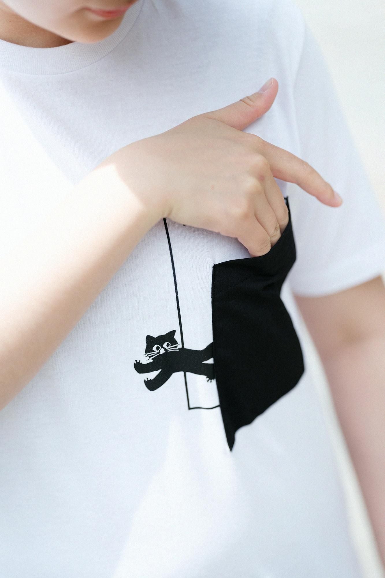 반팔 탈출하다 포켓 T셔츠[5.0]/흰색