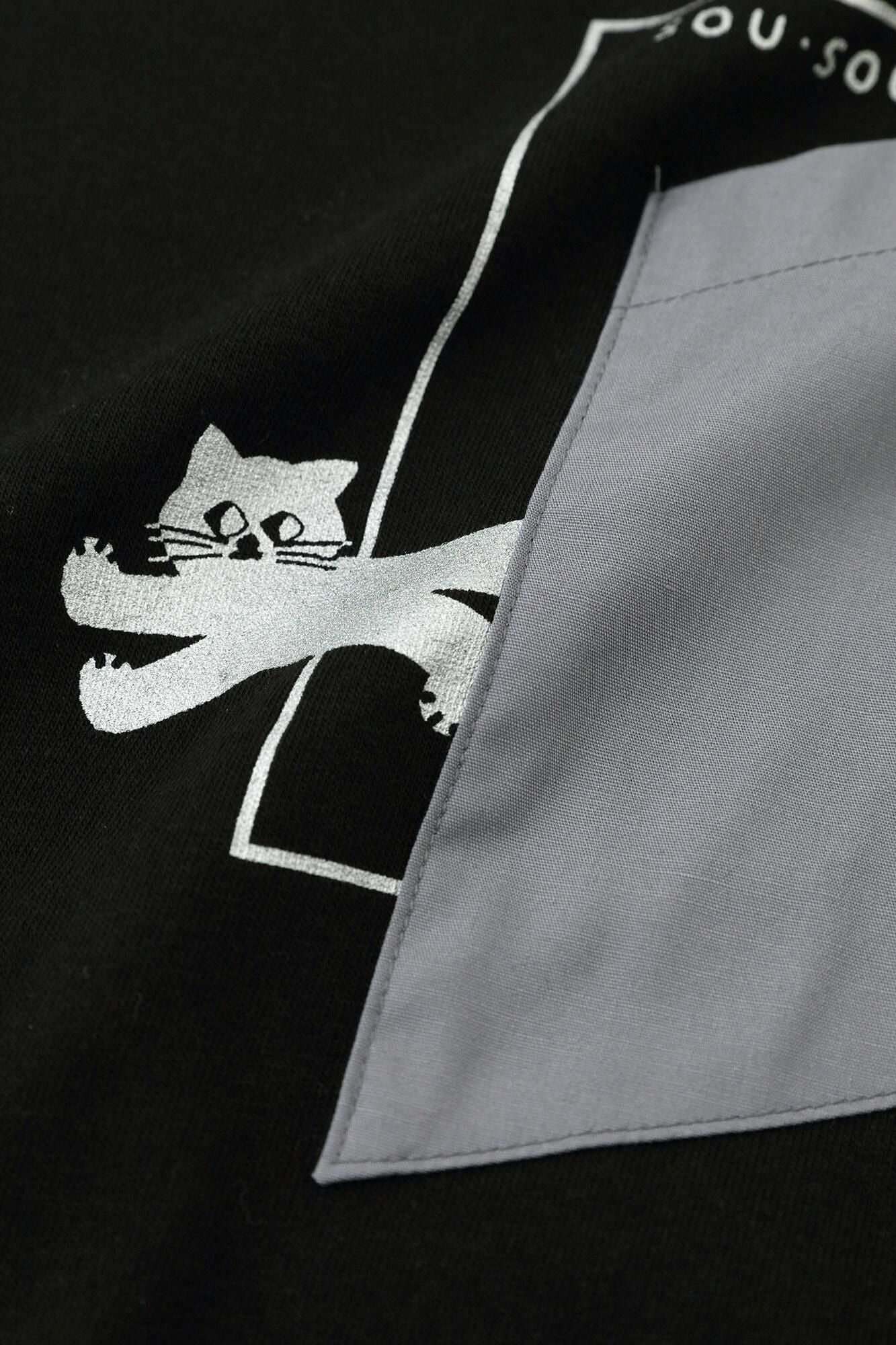 Kurzärmliges Escape-Pocket-T-Shirt [5.0]/Schwarz