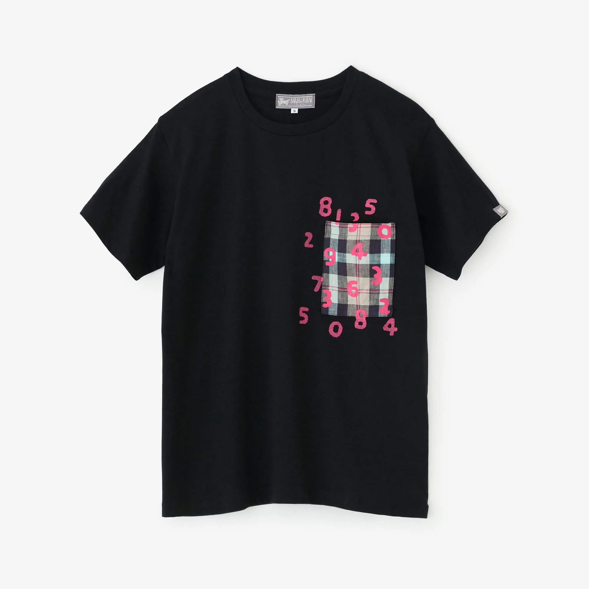 [Expédition prévue vers le 28 avril] T-shirt à poche à manches courtes [5.0]/Navy x SO-SU-U Kon