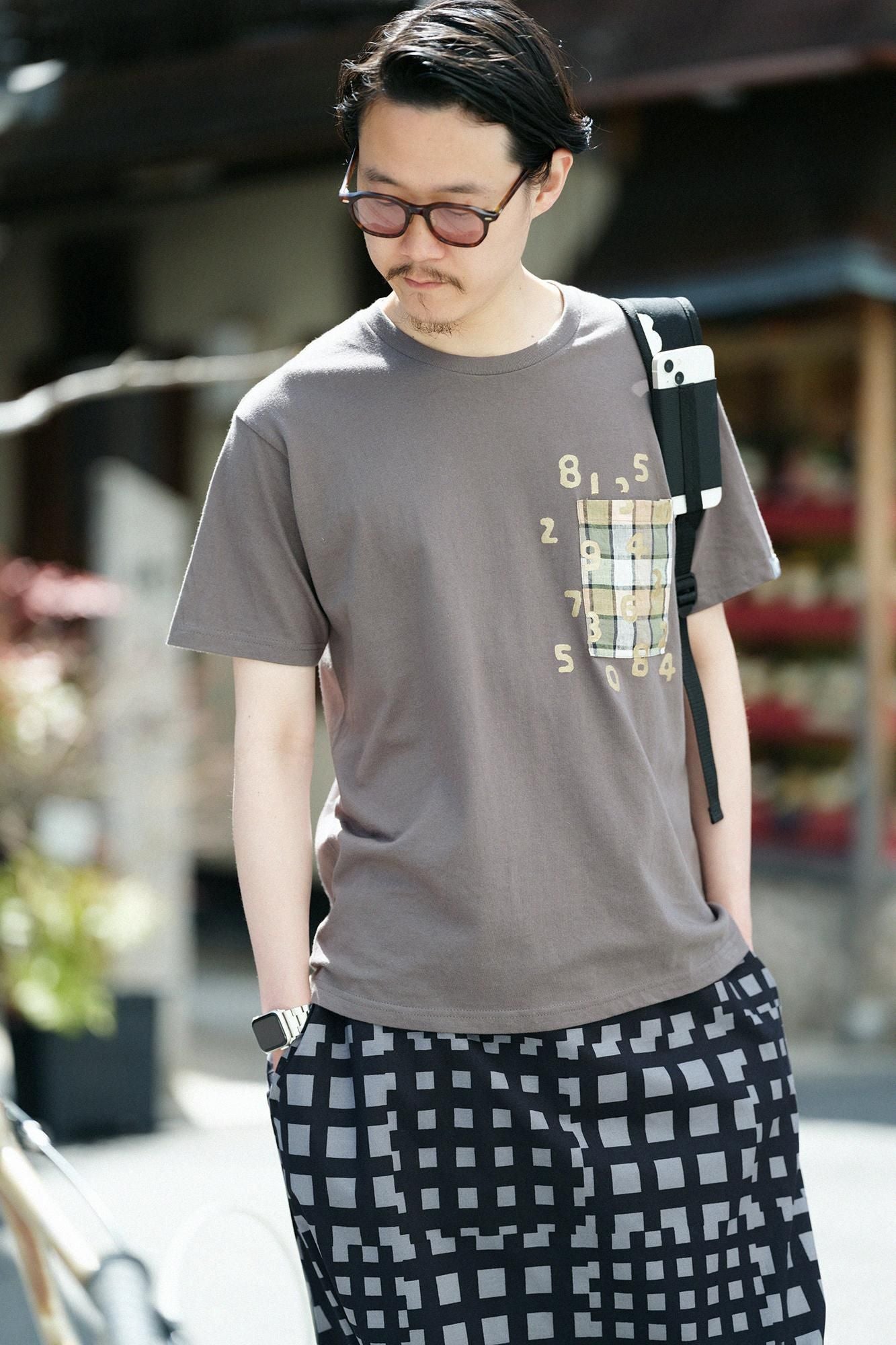 [仅网]短袖口袋T恤[5.0]/木炭x SO-SU-U Kon