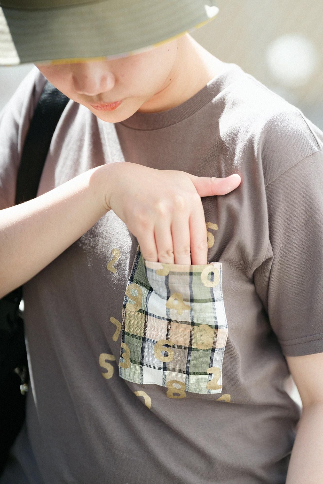 [仅网]短袖口袋T恤[5.0]/木炭x SO-SU-U Kon