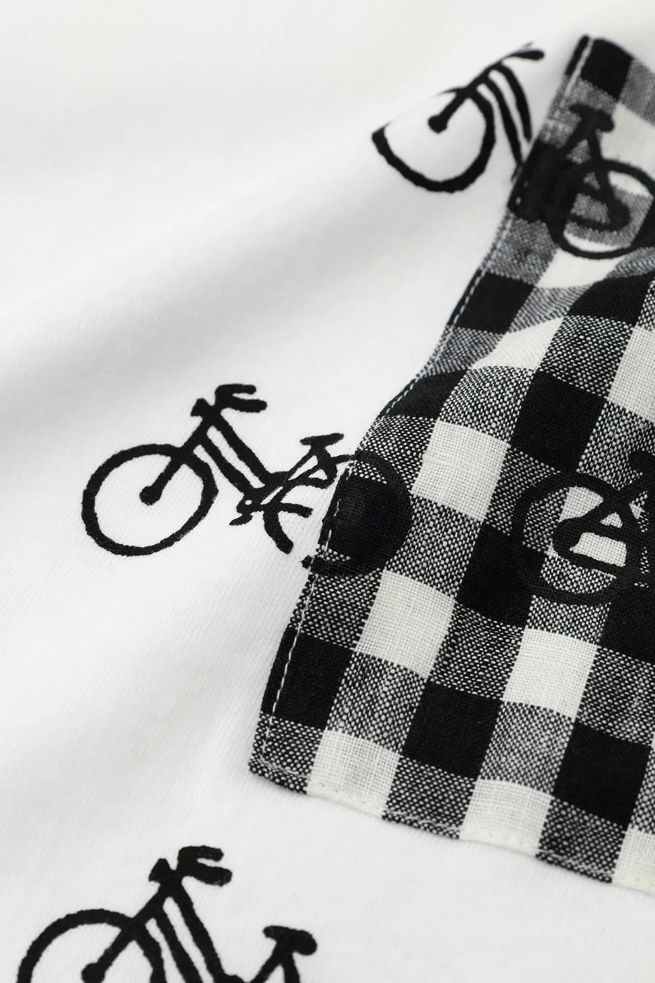 Short Sleeve Pocket T-shirt [5.0] / White×Bicycle Craze