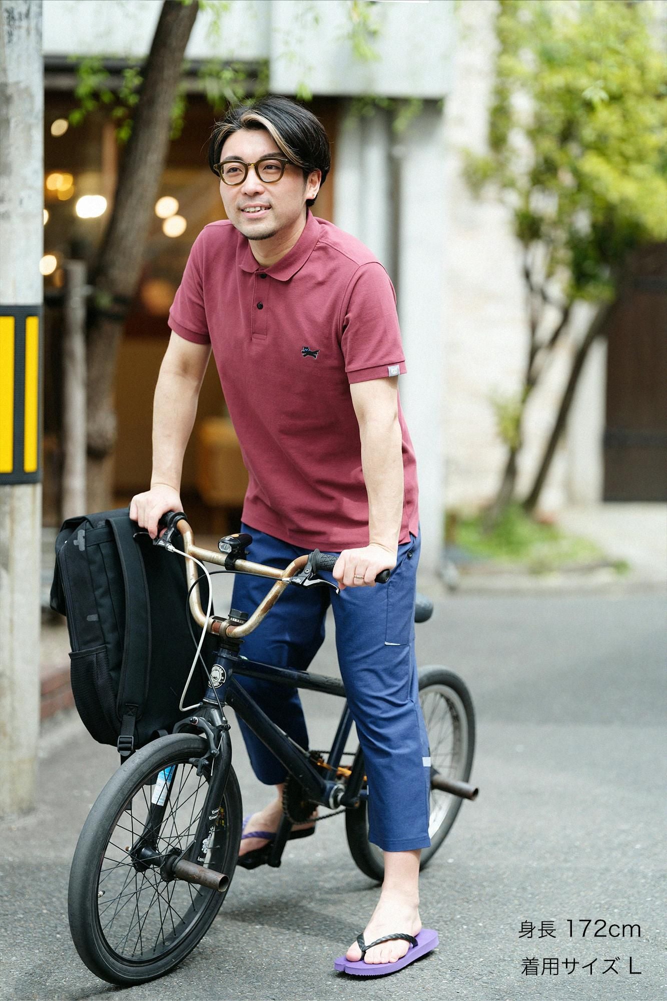 【官網限定】deportare短袖Polo衫/酒紅色