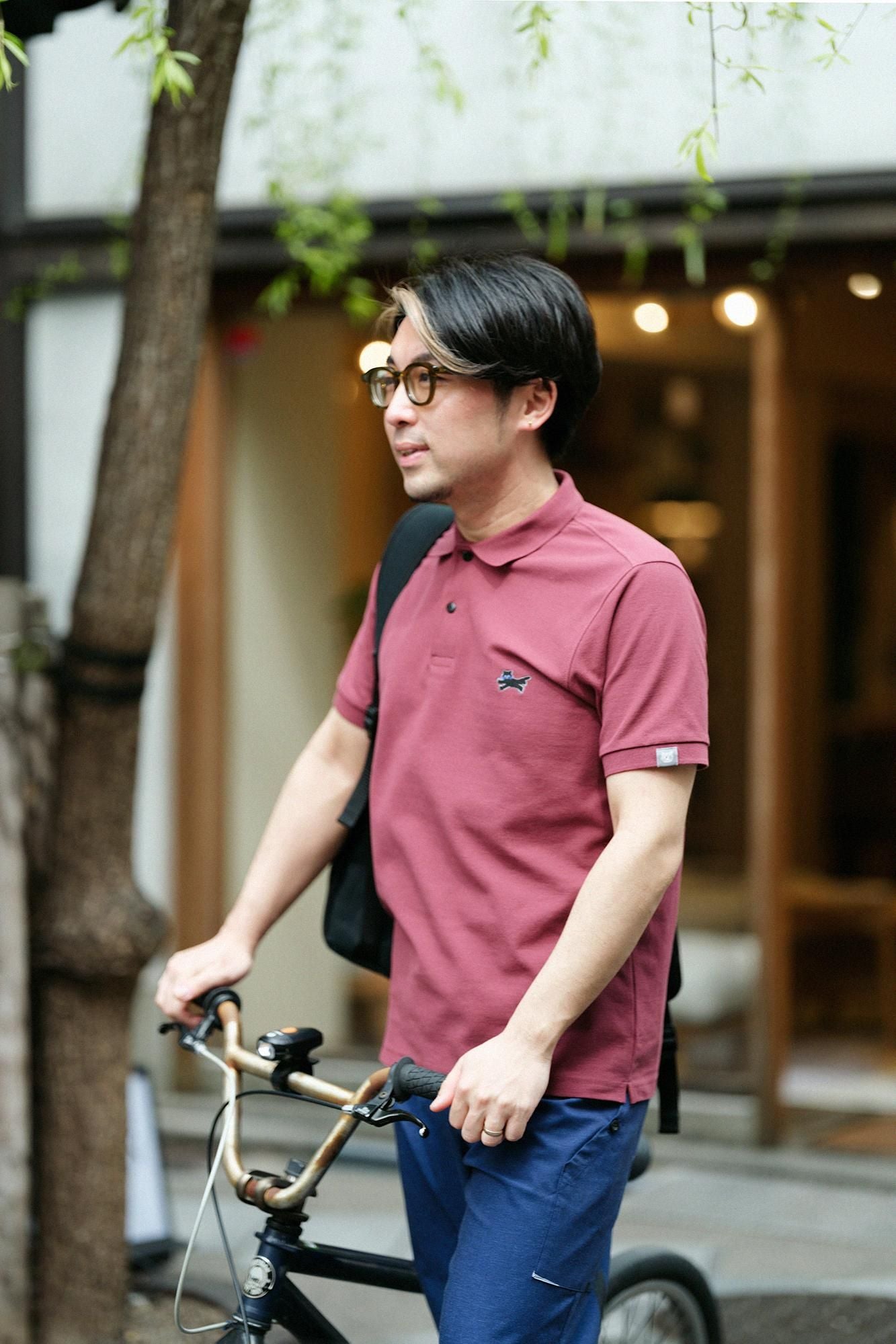 【官網限定】deportare短袖Polo衫/酒紅色