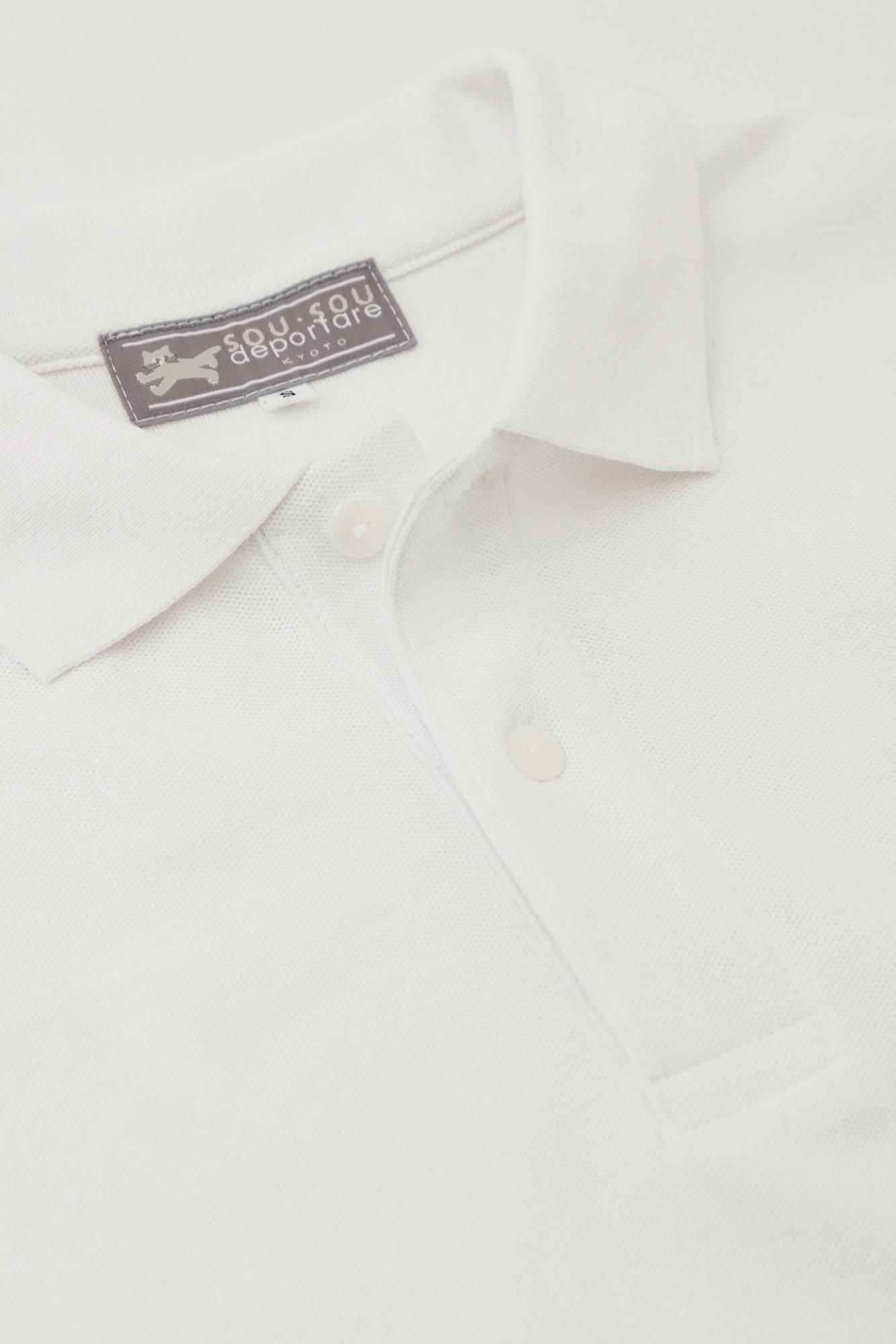 SO-SU-U短袖polo衬衫/白色