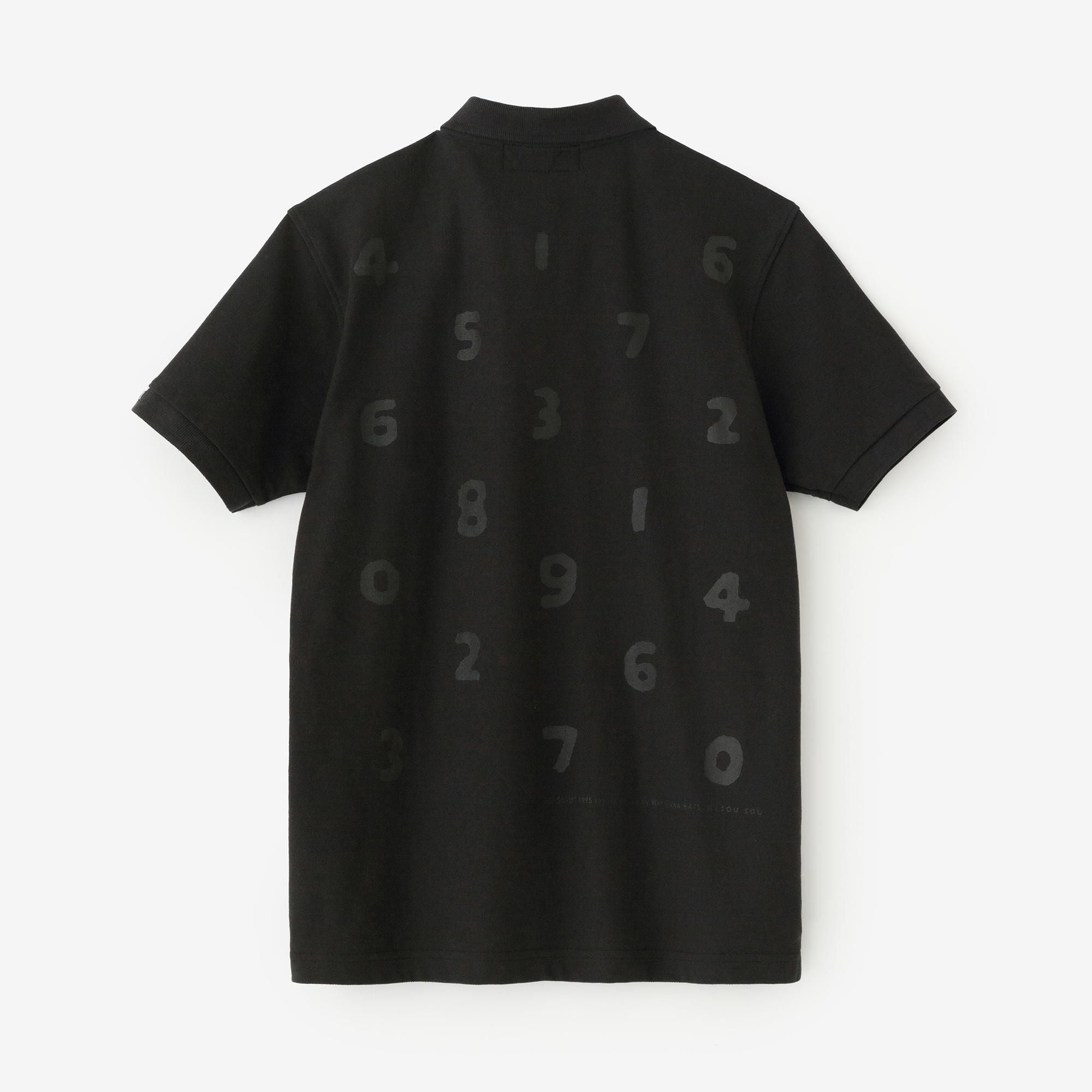 SO-SU-U Polo à manches courtes/Noir