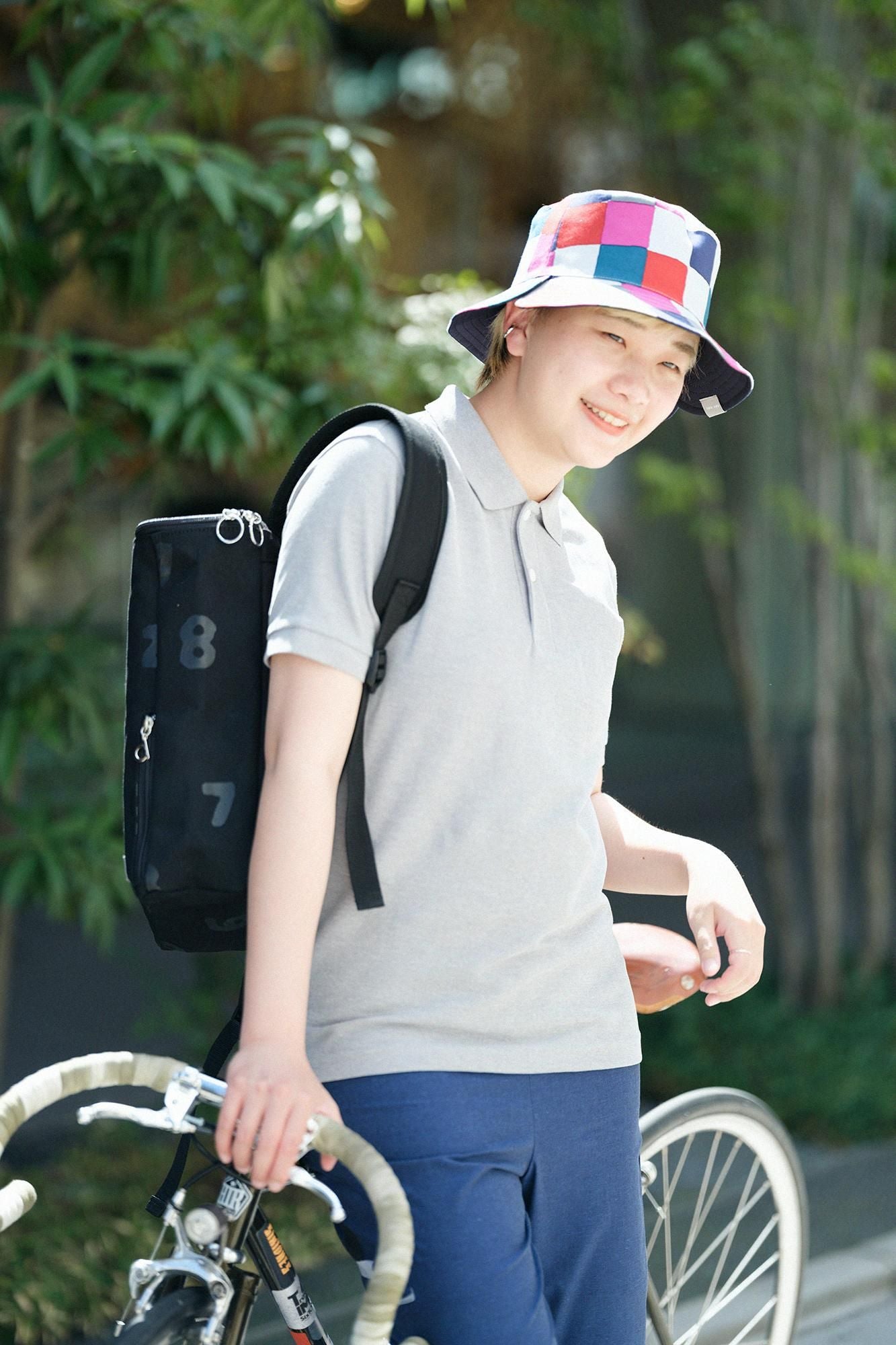 SO-SU-U十數 短袖Polo衫／混灰色