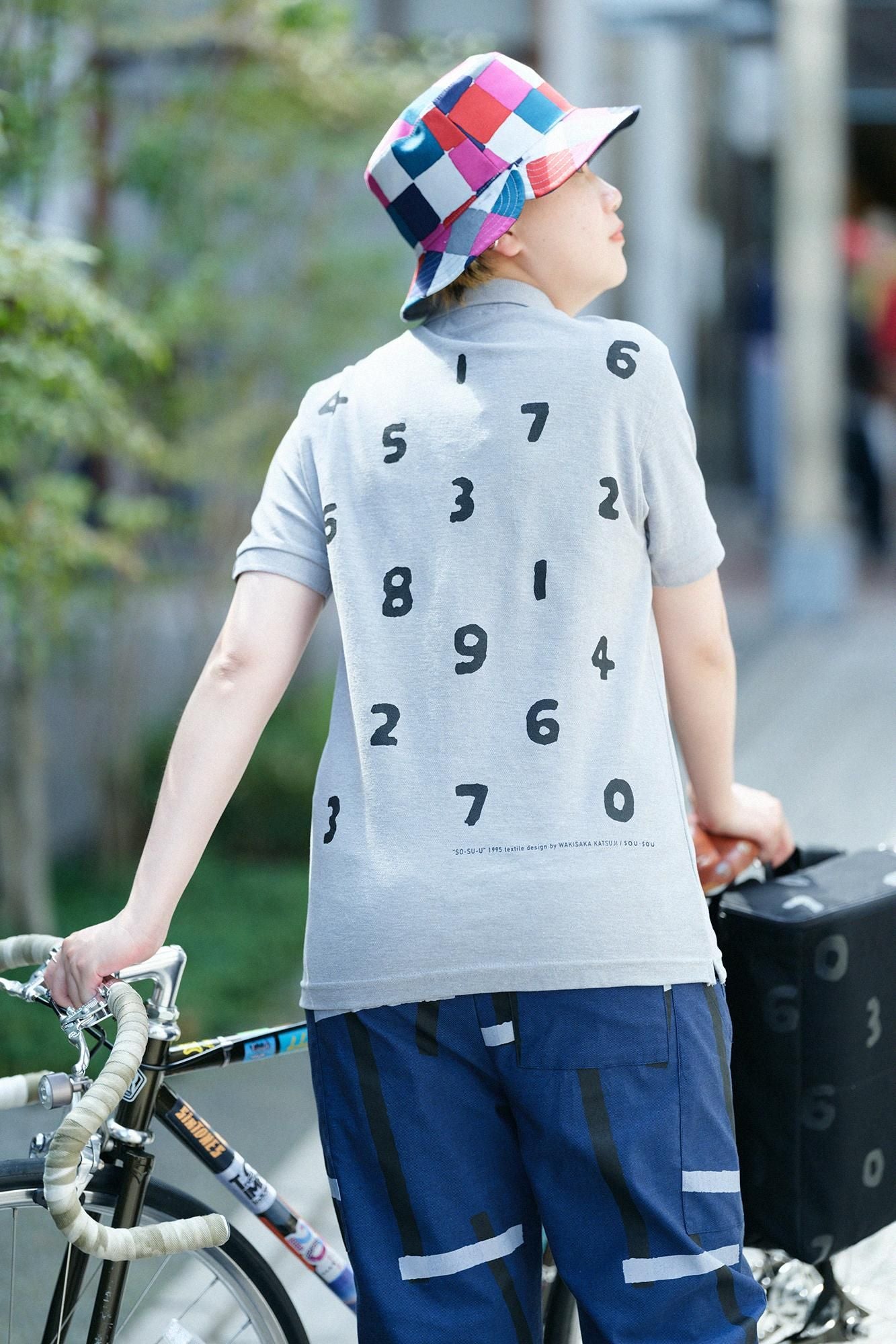 ROCK DUDU 半袖ポロシャツ グレー/ホワイト SO-SU-U 半袖ポロシャツ／ヘザーグレー