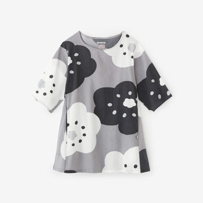 Chizimi Cotton 20/20 Elbow Length Sleeve Tunic / Smile