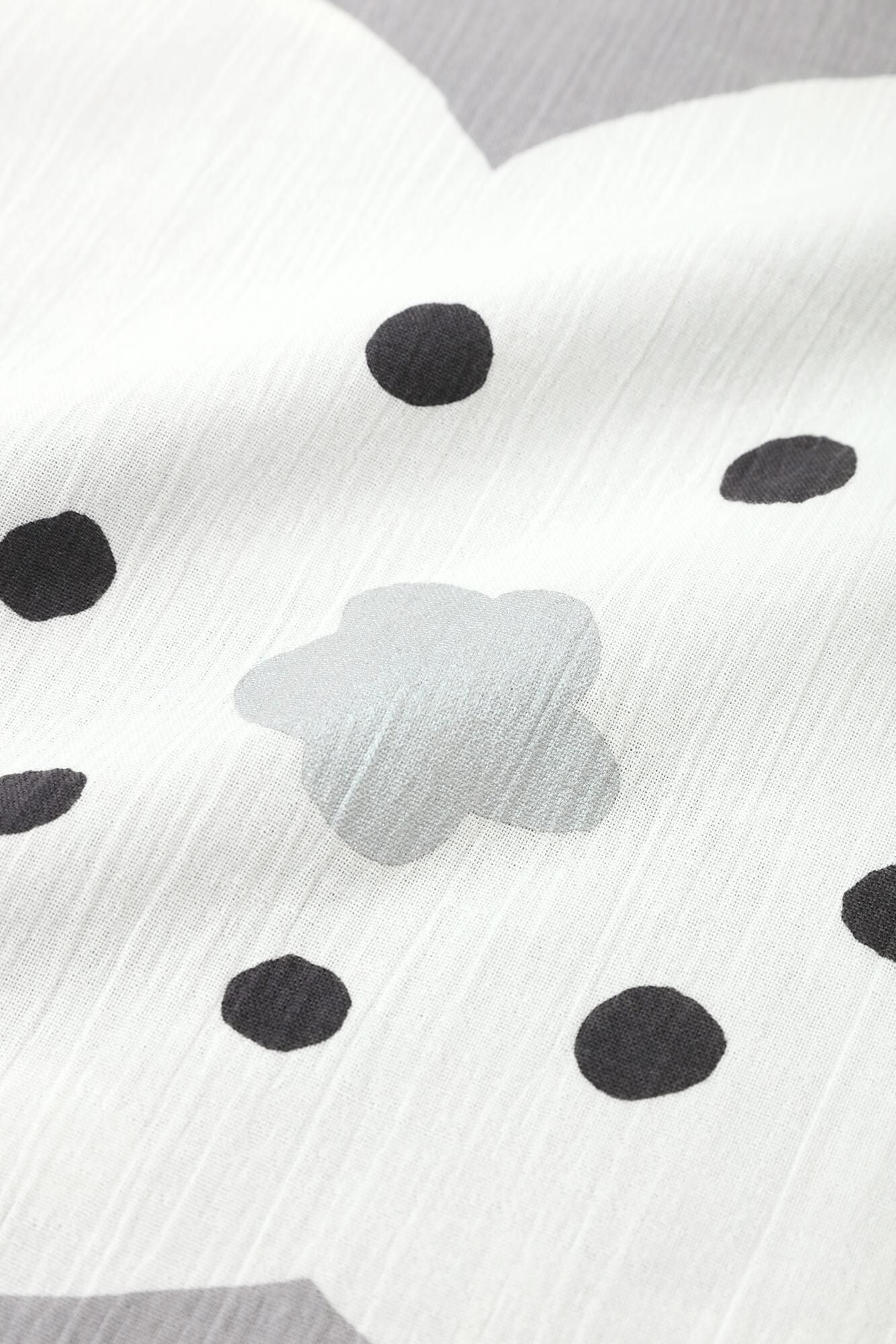 Chizimi Cotton 20/20 Elbow Length Sleeve Tunic / Smile