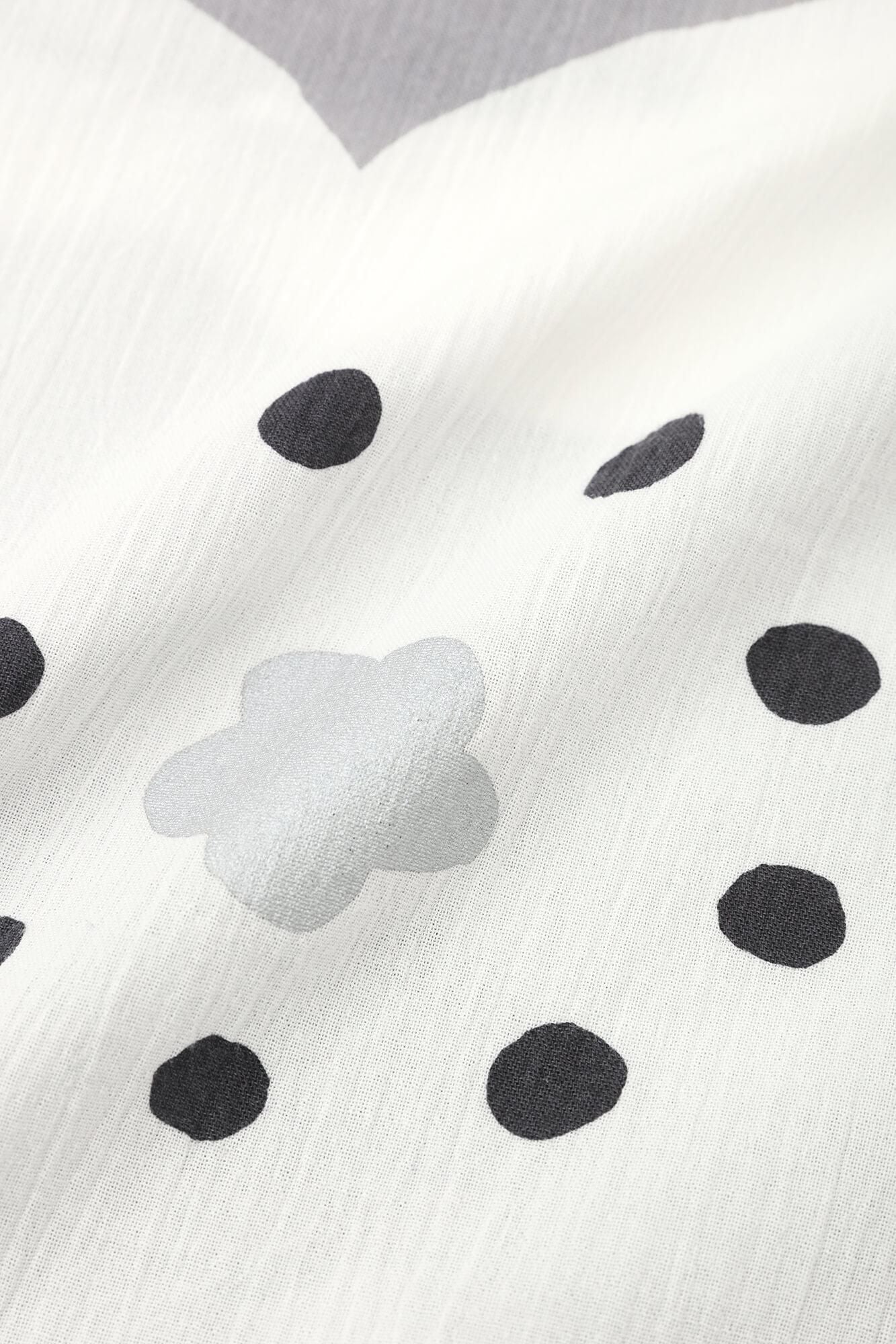 高島縮 20/20 H.N.グランシャツワンピース 6分袖／ほほえみ