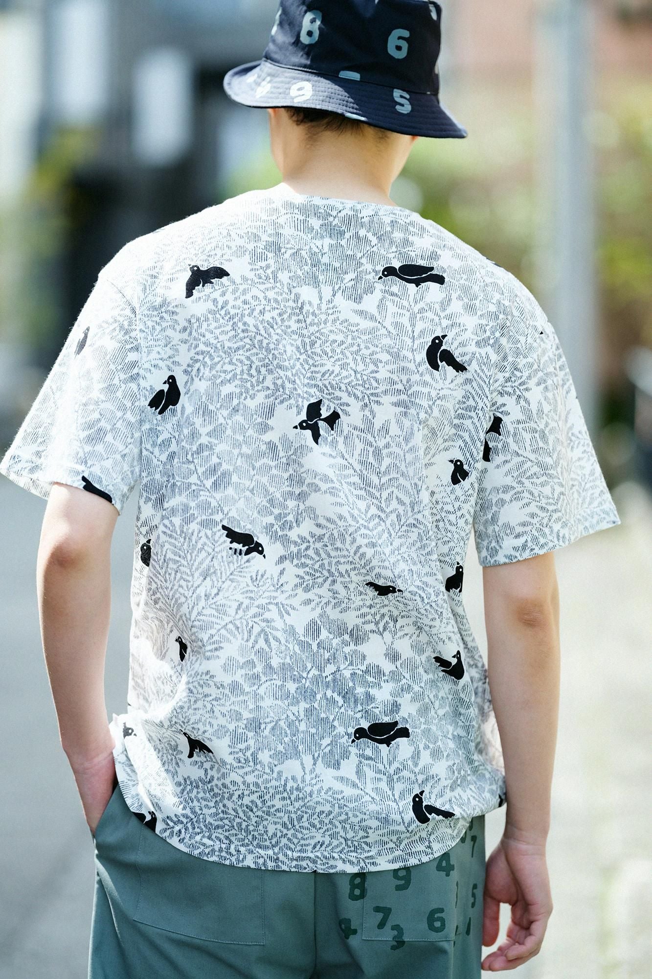 Chizimi Cotton 40/40 Short Sleeve T-shirt / Twittering