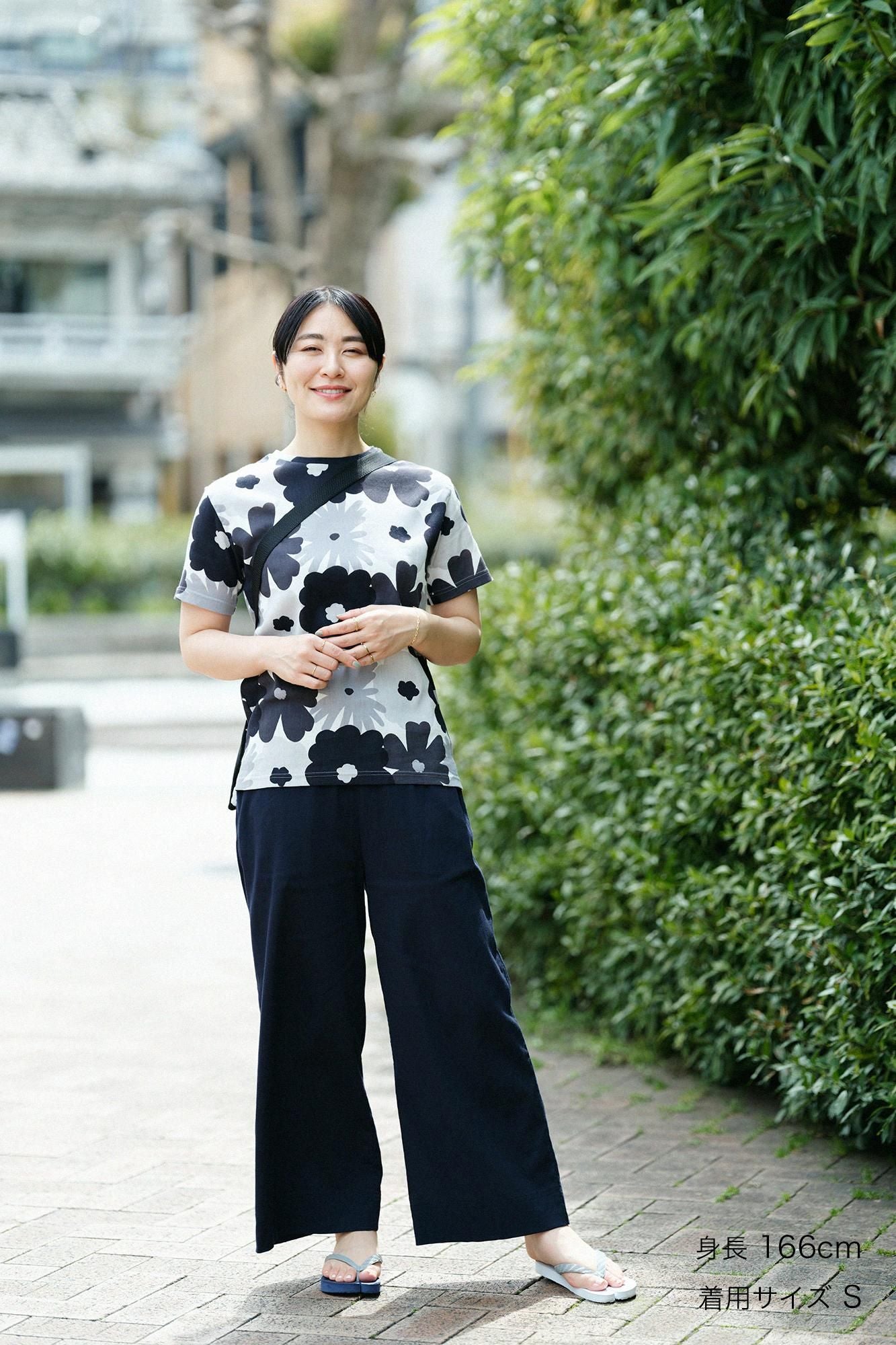 高島縮棉 40/40 短袖T-shirt／落落大方繽紛