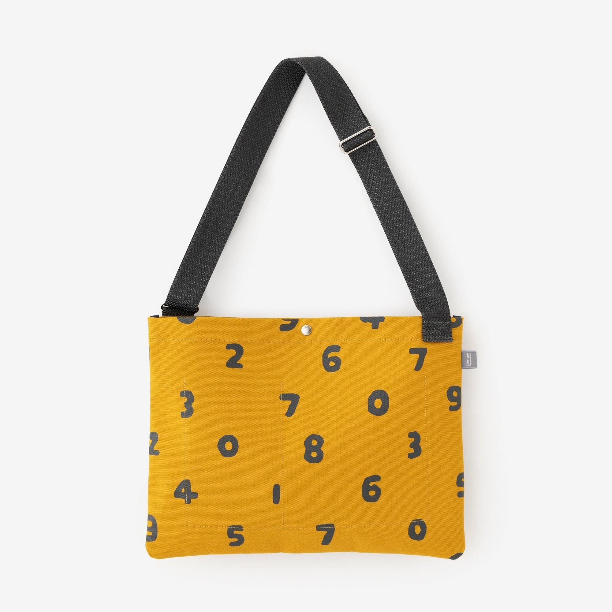 帆布 サコッシュ／SO-SU-U 芥子色（からしいろ）×濃灰（こいはい）