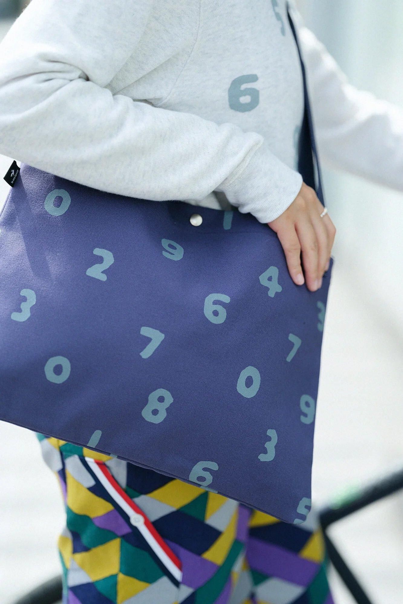 帆布 サコッシュ／SO-SU-U 江戸紫（えどむらさき）×灰青（はいあお）