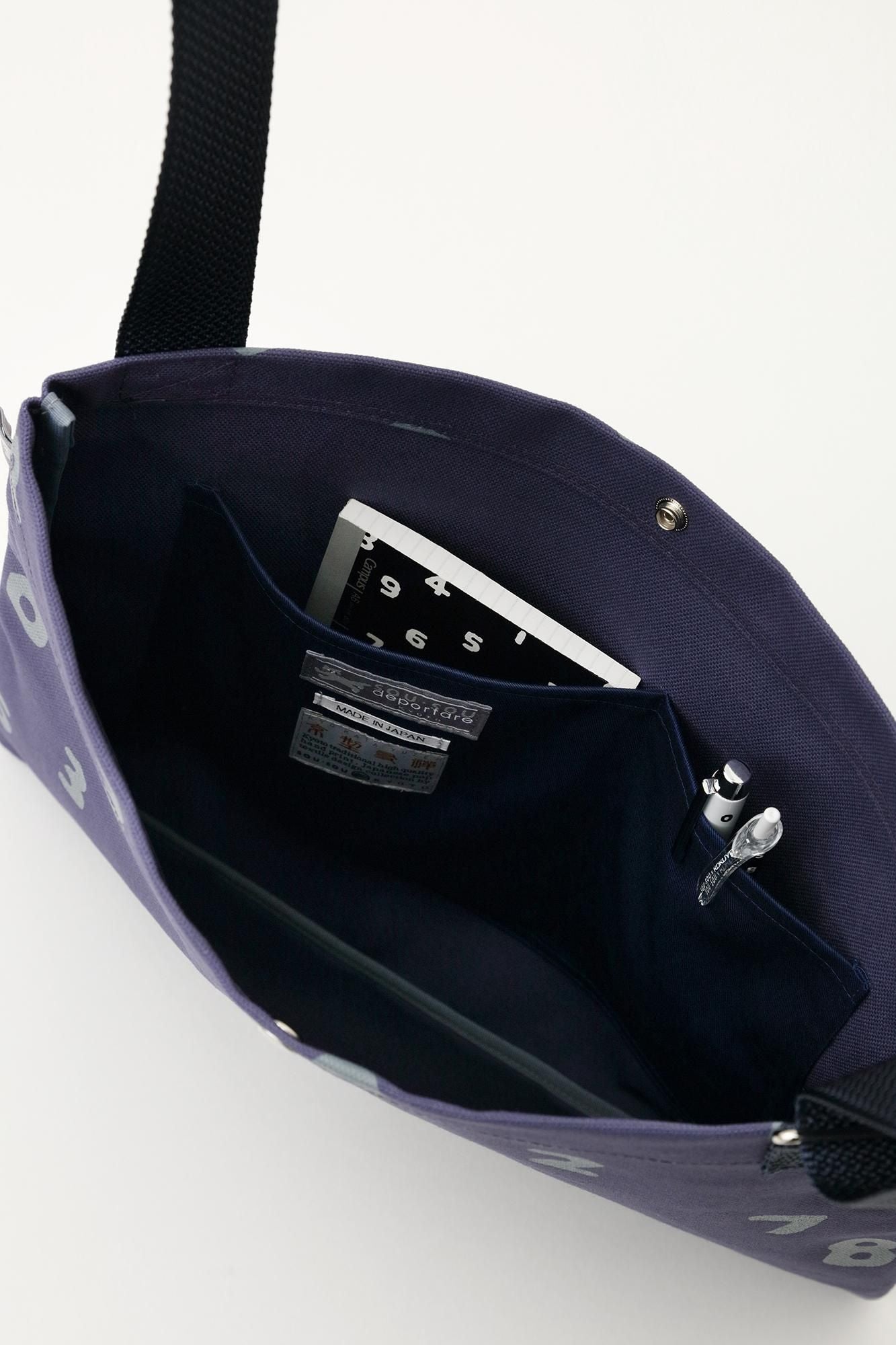 帆布 サコッシュ／SO-SU-U 江戸紫（えどむらさき）×灰青（はいあお）