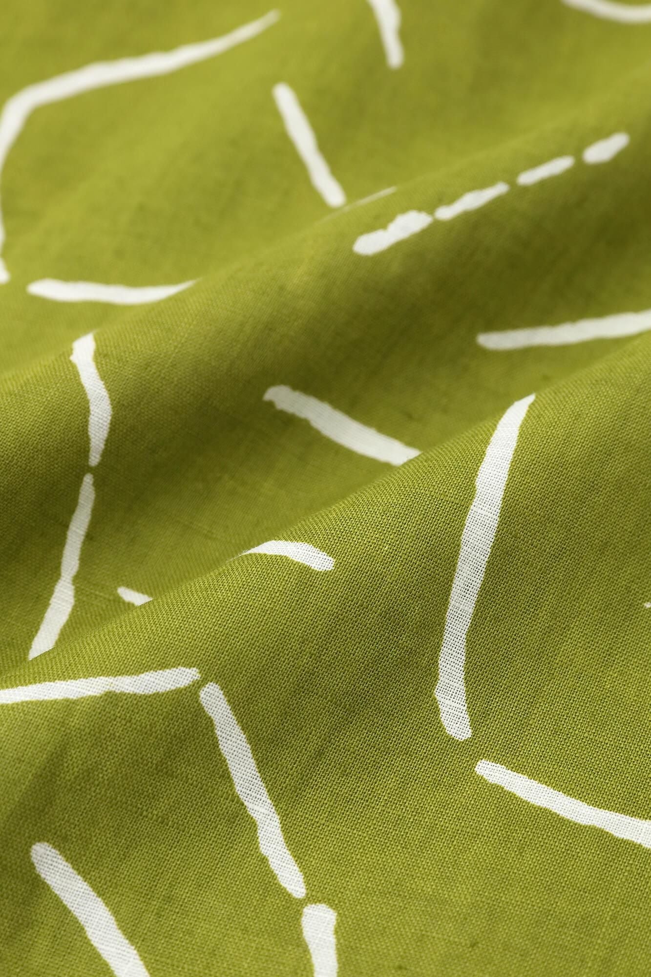 麻 広形（ひろなり）もんぺ はぎ丈／痕跡（こんせき）