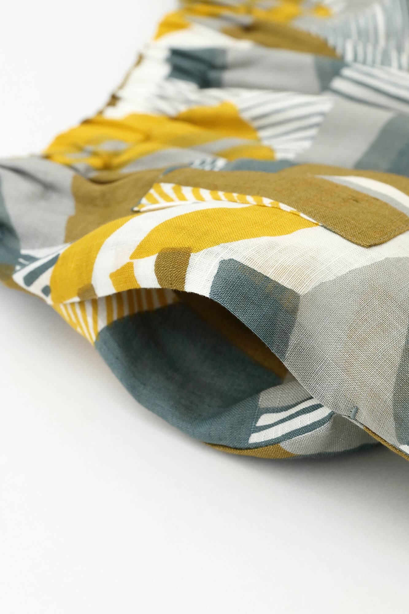 大麻，宽形，monpe，长度/小型工作（Zaiku）