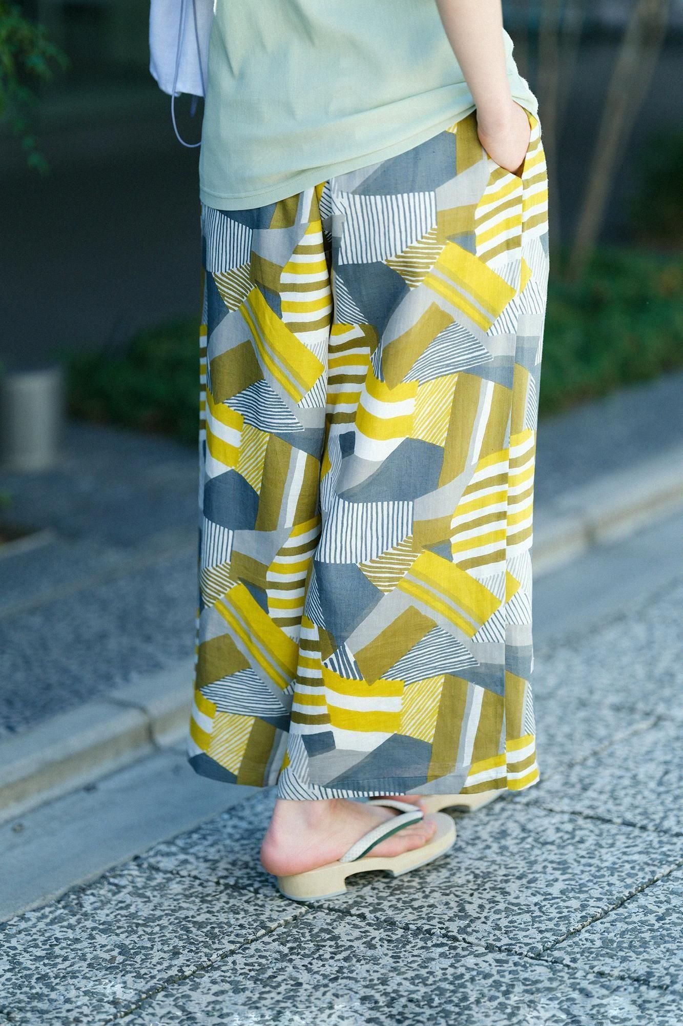 Hanf-Monpe/Patchwork in breiter Form