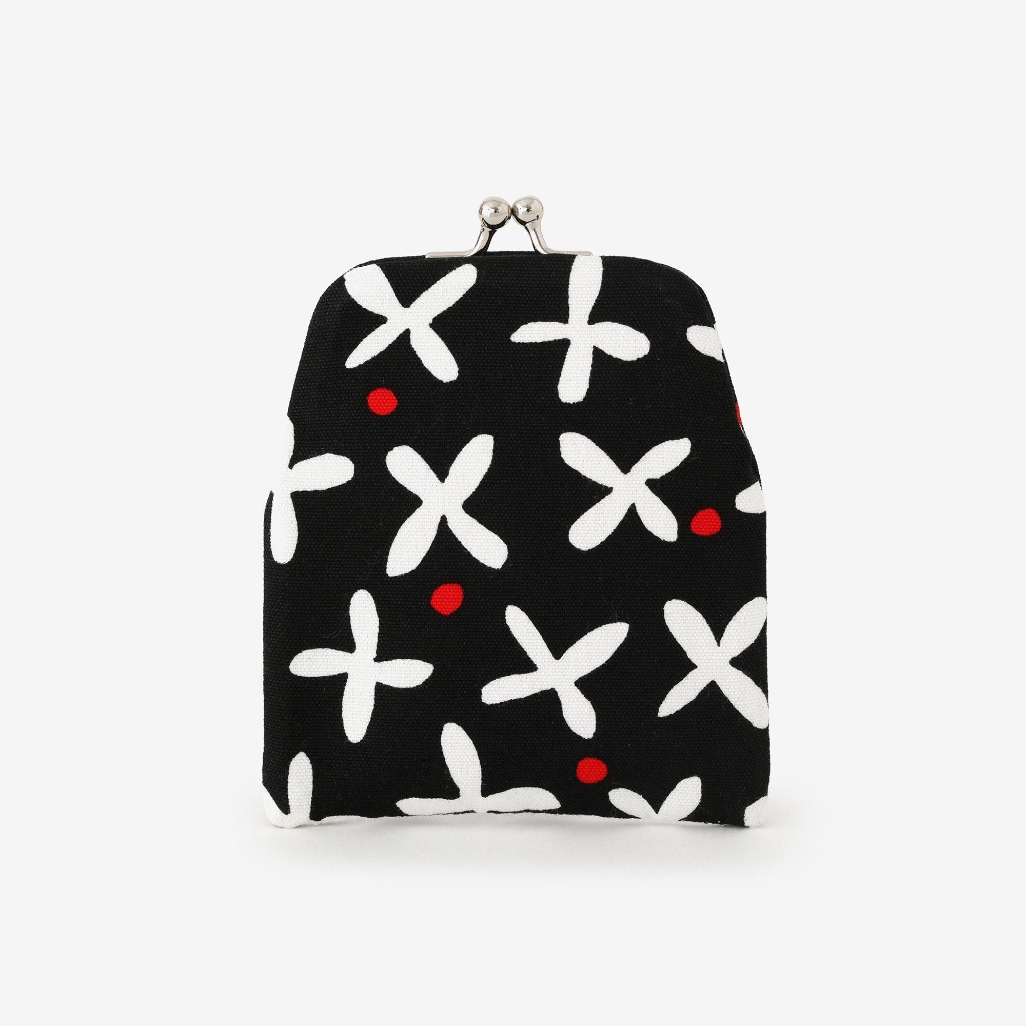 No.12 Canvas Soft Mini Gamaguchi / Suzushiroso Black