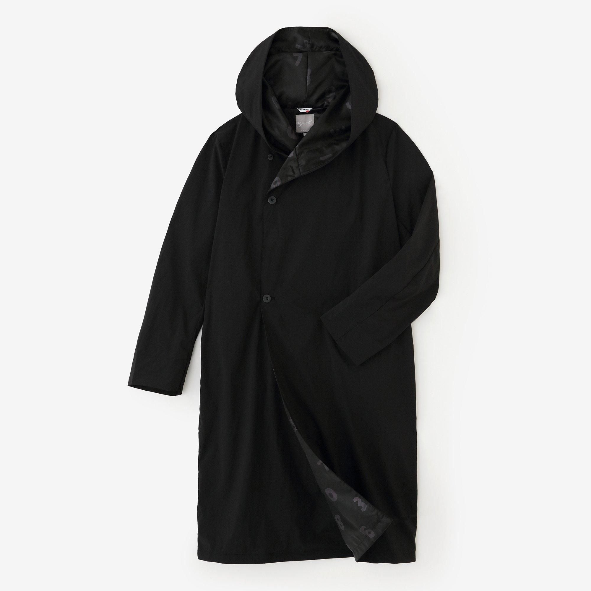 Cordura(R)彈性連帽風衣/黑色× SO-SU-U十數