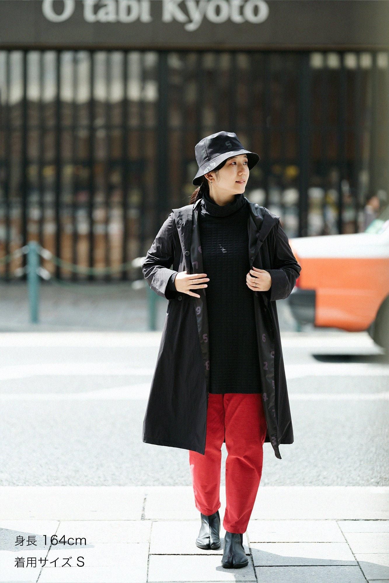 Cordura(R)彈性連帽風衣/黑色× SO-SU-U十數