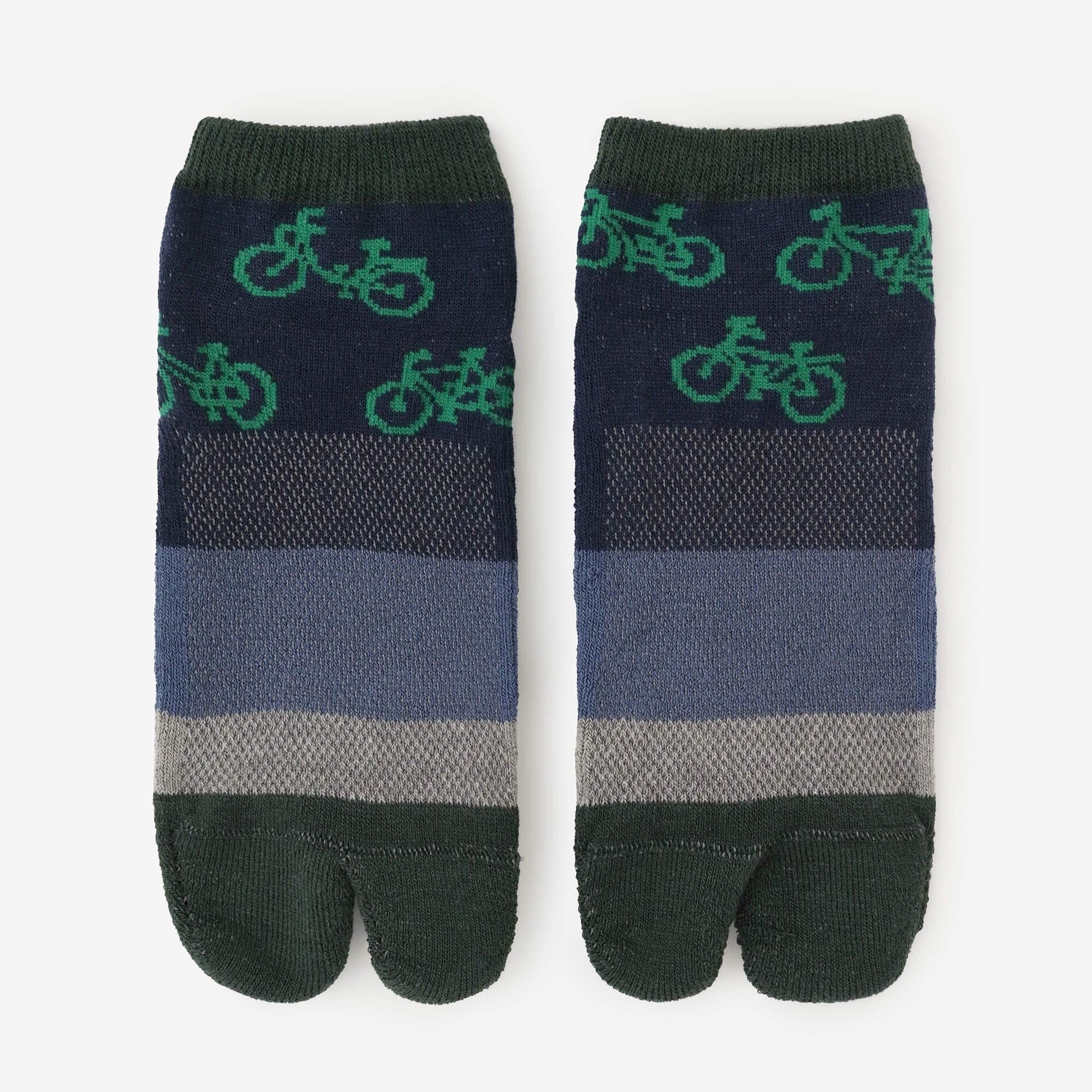 Cushion Pile Tabi Socks (Low-cut) / Dark Azure
