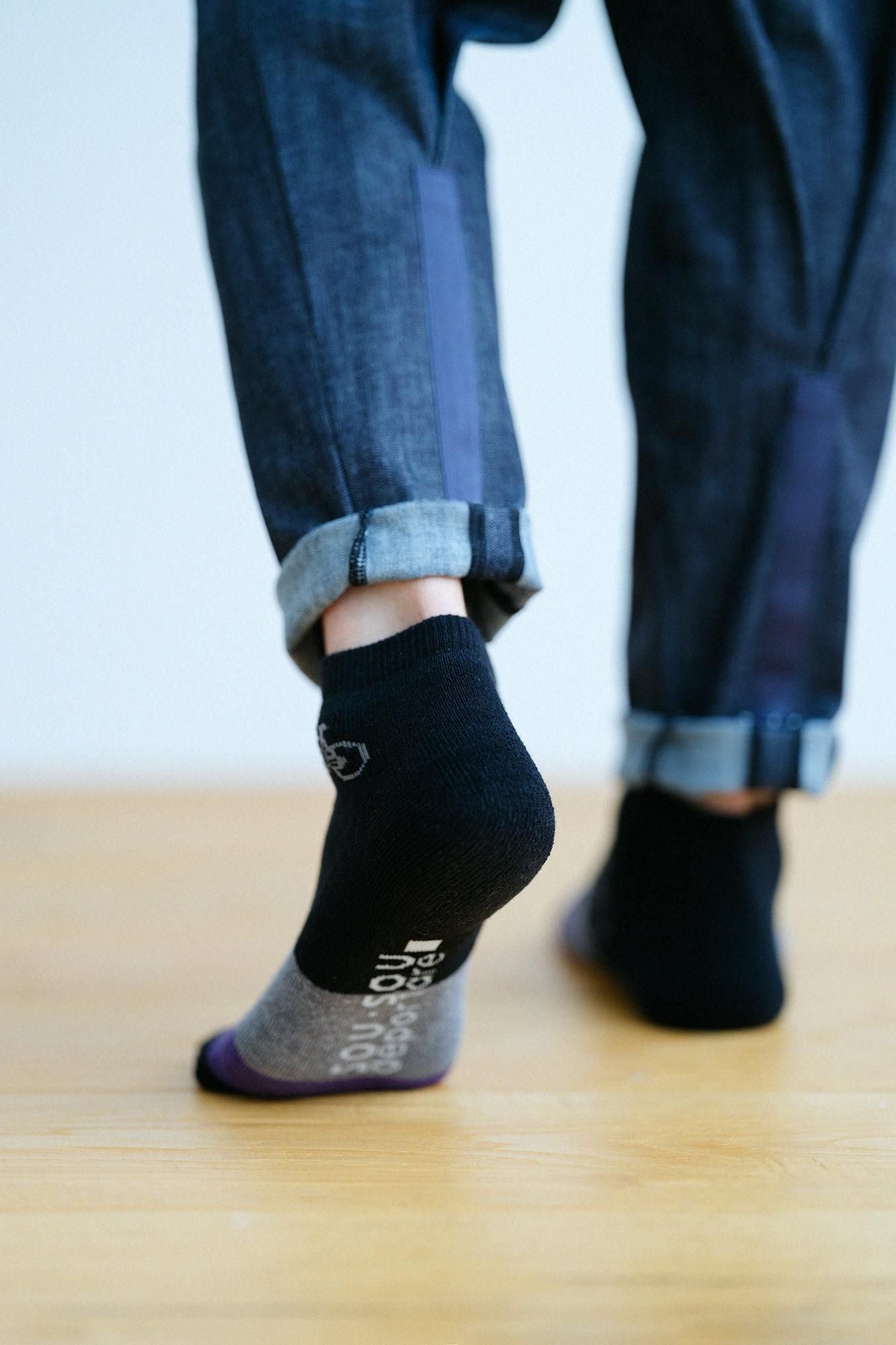 Tabi-Unterseite aus gepolstertem Flor und Mesh (knöchellang)/Charin Charin Wet Color (Wet Color)