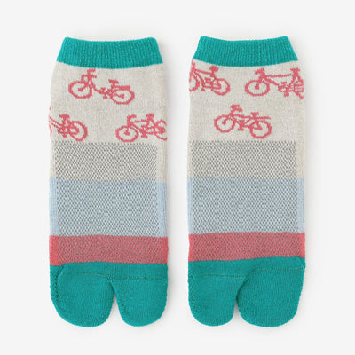 쿠션 더미와 메쉬타비양말(각도 길이)/챠린챠린 짙은 초록색