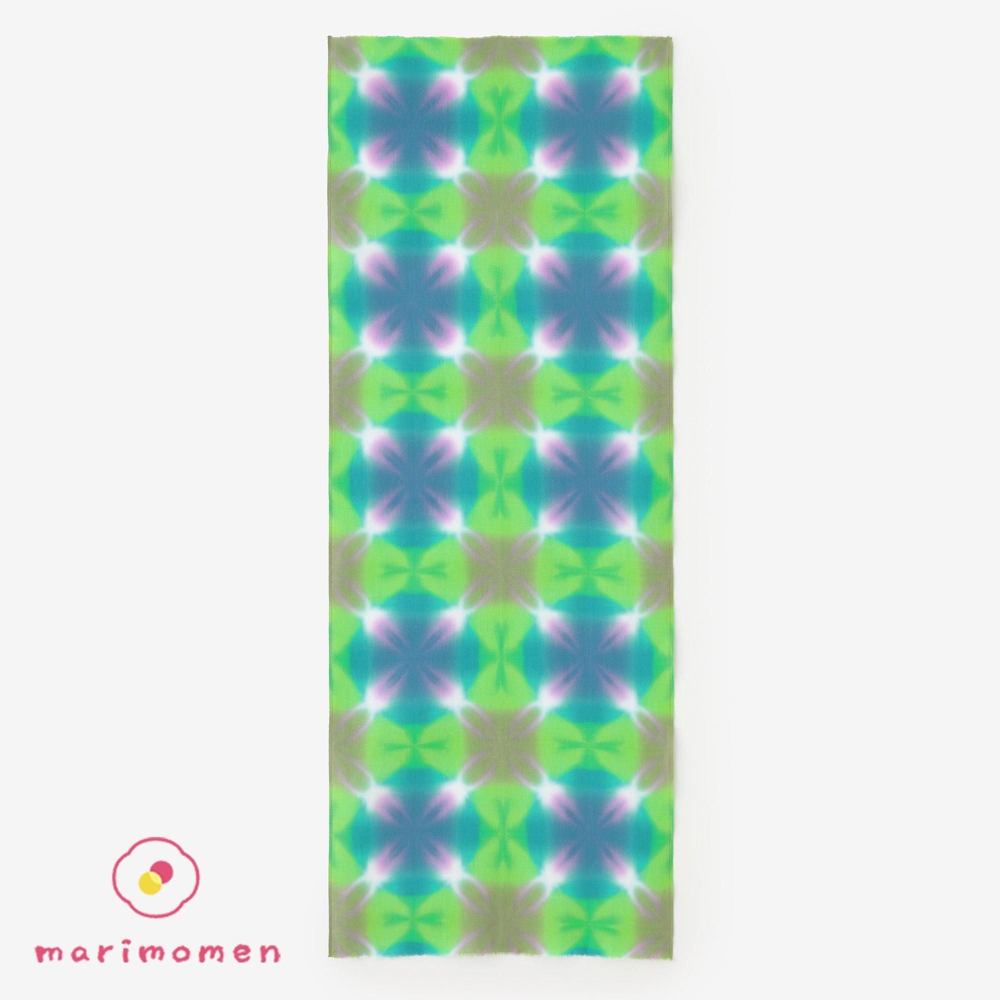【网络限定】SOU・SOU×Mari木棉 手巾/开花（开花） 綠青色
