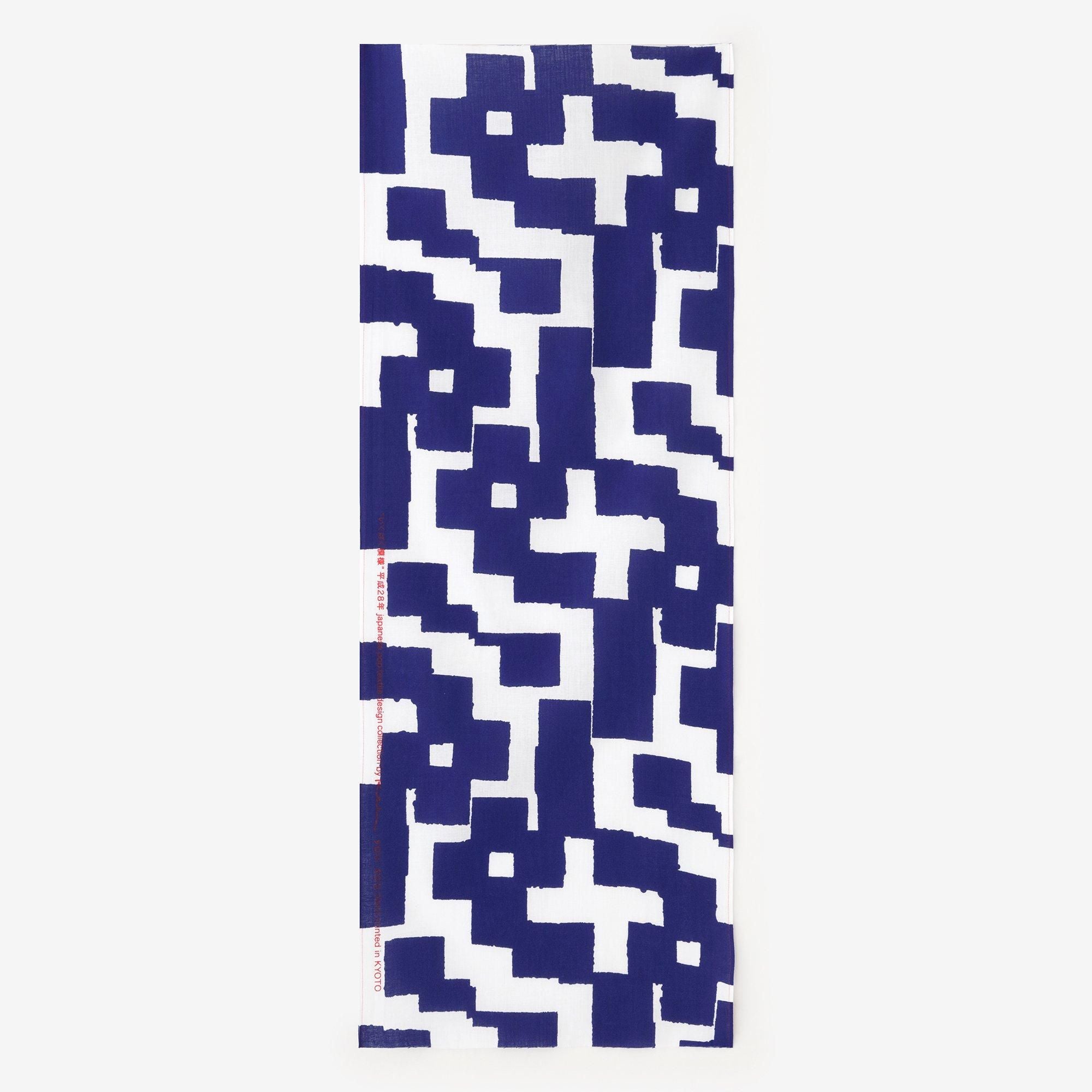 伊勢木綿 textile手ぬぐい／いくばく模様（もよう）