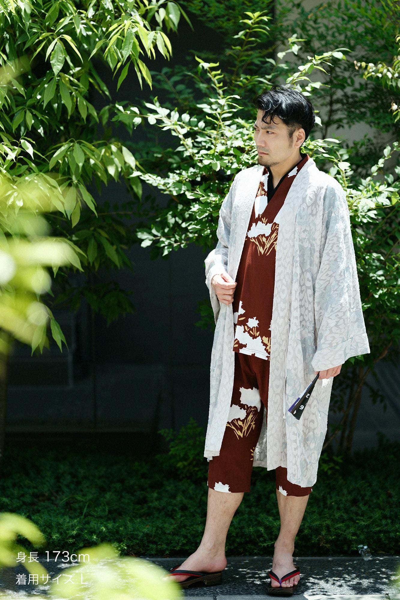 高島縮 20/20 えんゆう穿き／花あかり