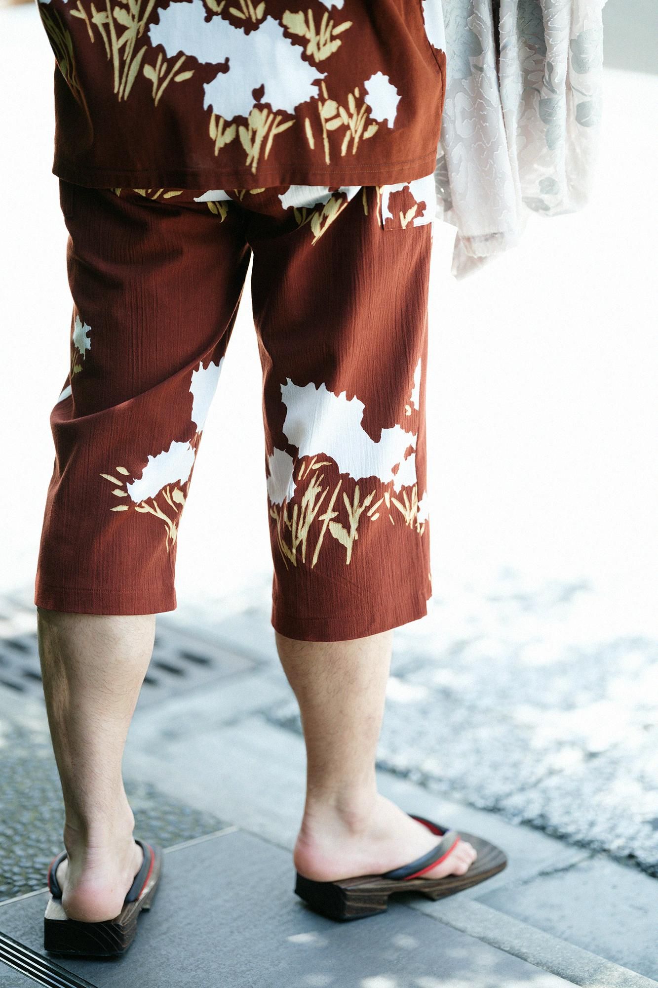 高島縮 20/20 えんゆう穿き／花あかり