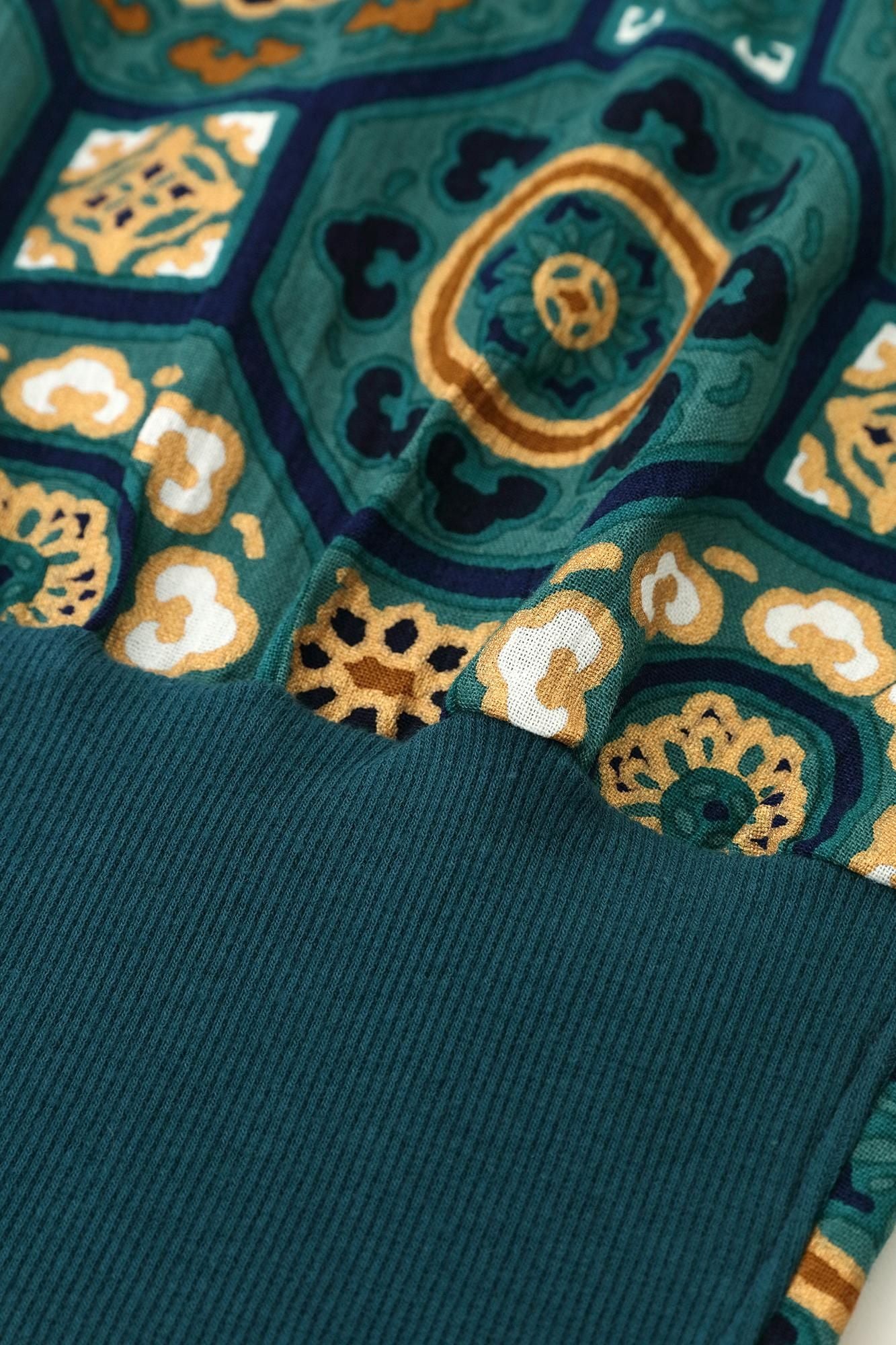 Chizimi Cotton 20/20 Harem Pants / Gorgeous Green Jade Color