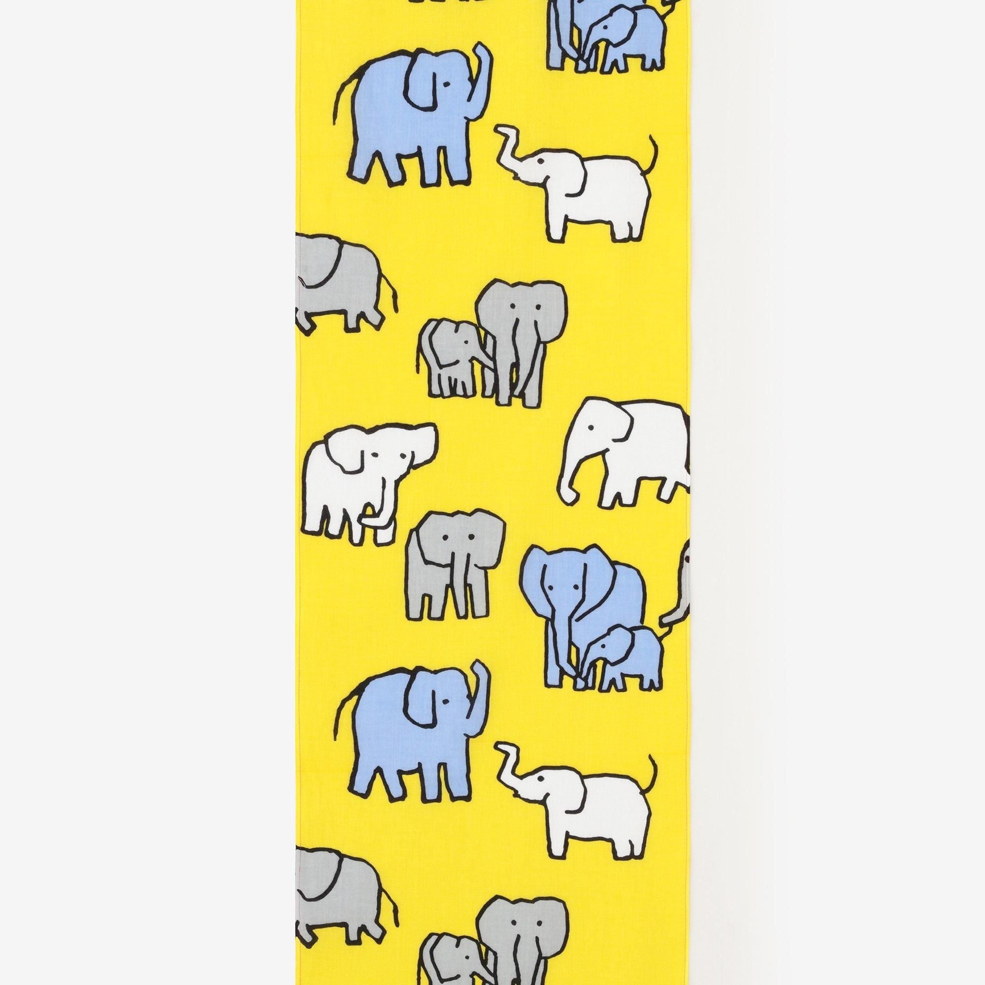 Textile  (Ise-momen cottoncotton Handkerchief)／Elephant＜50cm＞