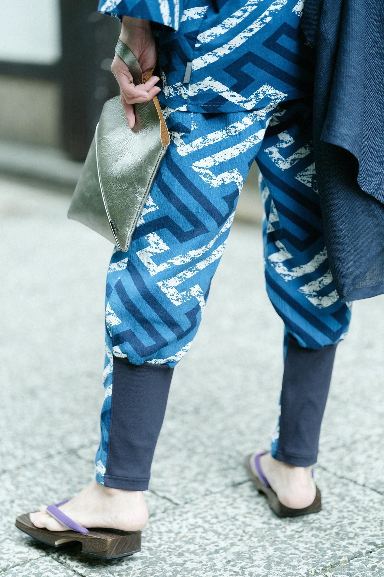 Takashima Chijimi 20/20 靛蓝印花、Tattsuke、Enyuu 磨损/Saaya 风格、Era