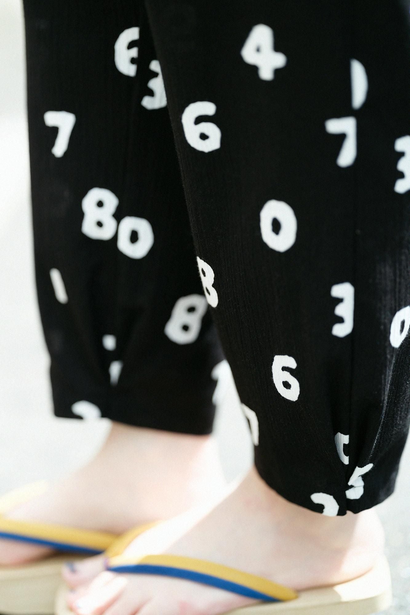 Chizimi Cotton 20/20 Monpe Workers Pants / SO-SU-U Black