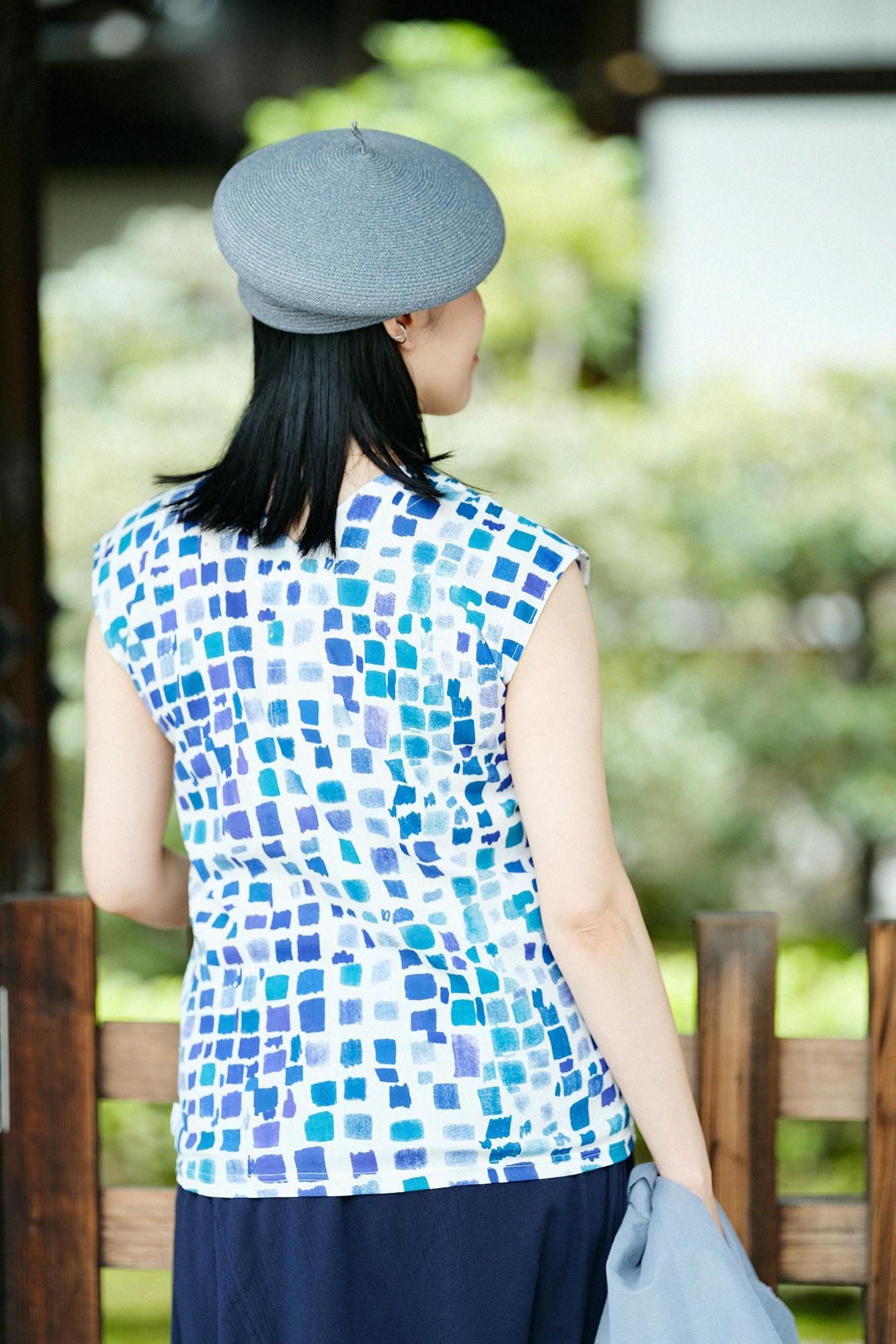 [仅在线] takashima chiku 40/40 uncollar jiban/Paper（Enogusara）Waterside Color（Mizubeiro）