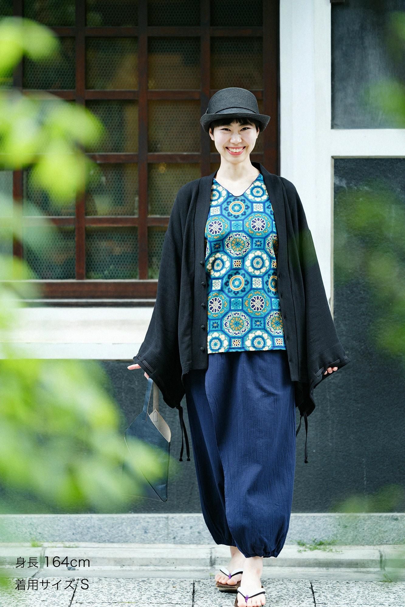 [Nur im Internet verfügbar] Baumwollleinen, Sugiayaori, Hakushakubaori, Imperial-Ärmel (Kyuuchusode)/Nubairo (Nurebairo)