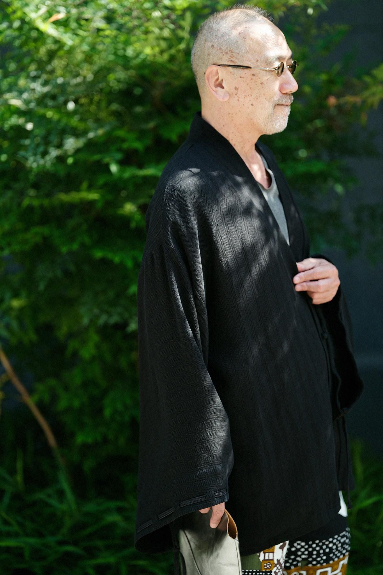 [Nur im Internet verfügbar] Baumwollleinen, Sugiayaori, Hakushakubaori, Imperial-Ärmel (Kyuuchusode)/Nubairo (Nurebairo)