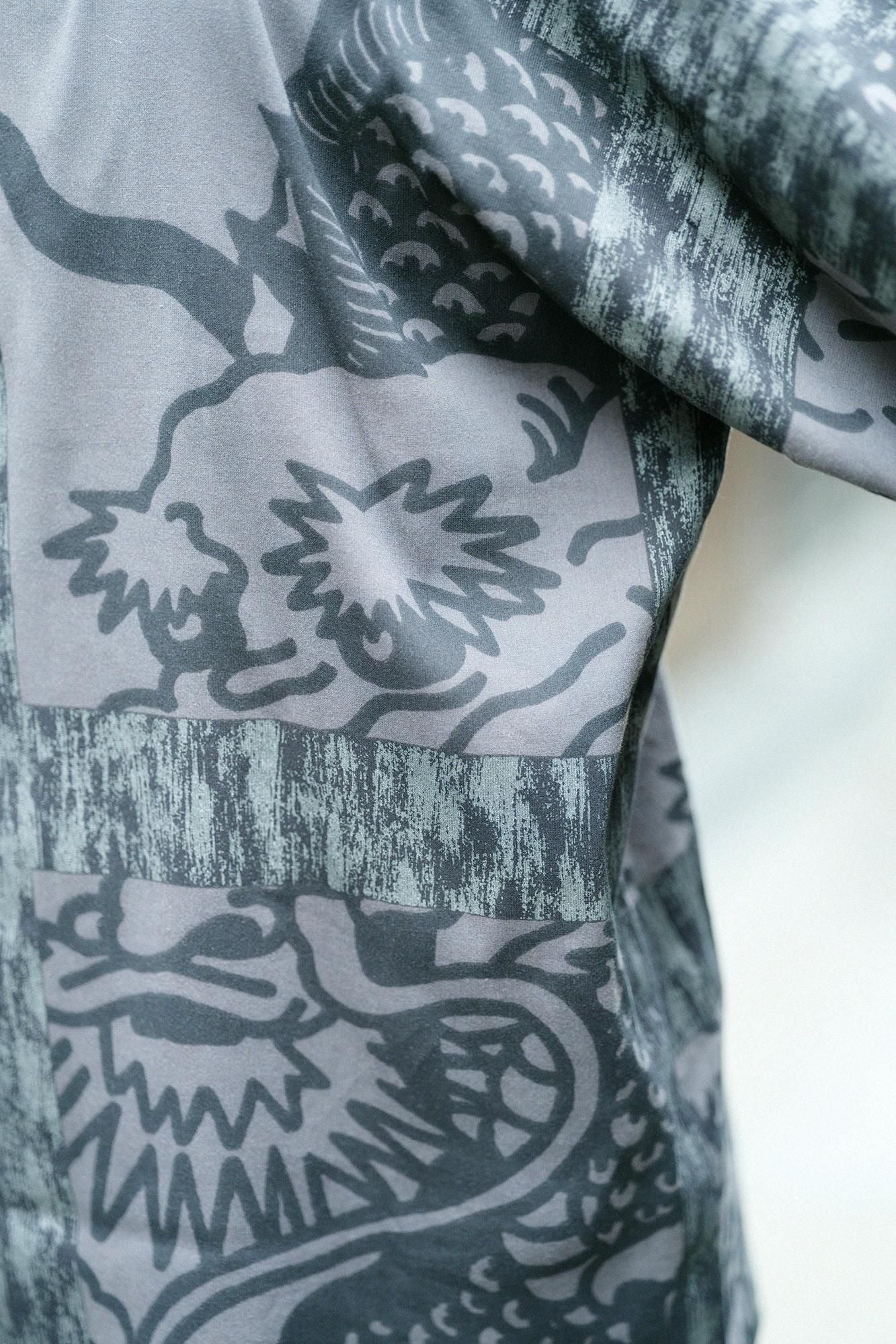 高島縮棉 40/40風靡 上衣/青龍