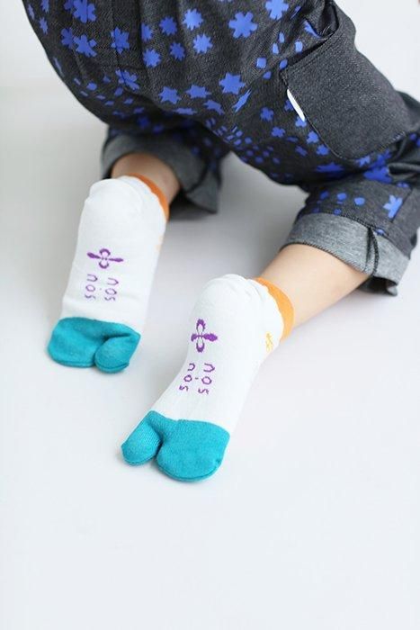 【net Limited 30%OFF】●Tabi Socks for Kids Low-cut／Katakana【12-14cm】