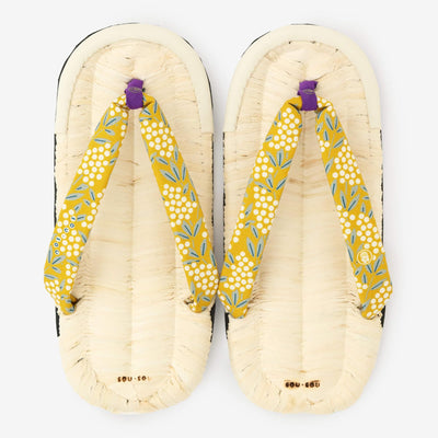 凉鞋asabura棕色竹/南丹竹，金色