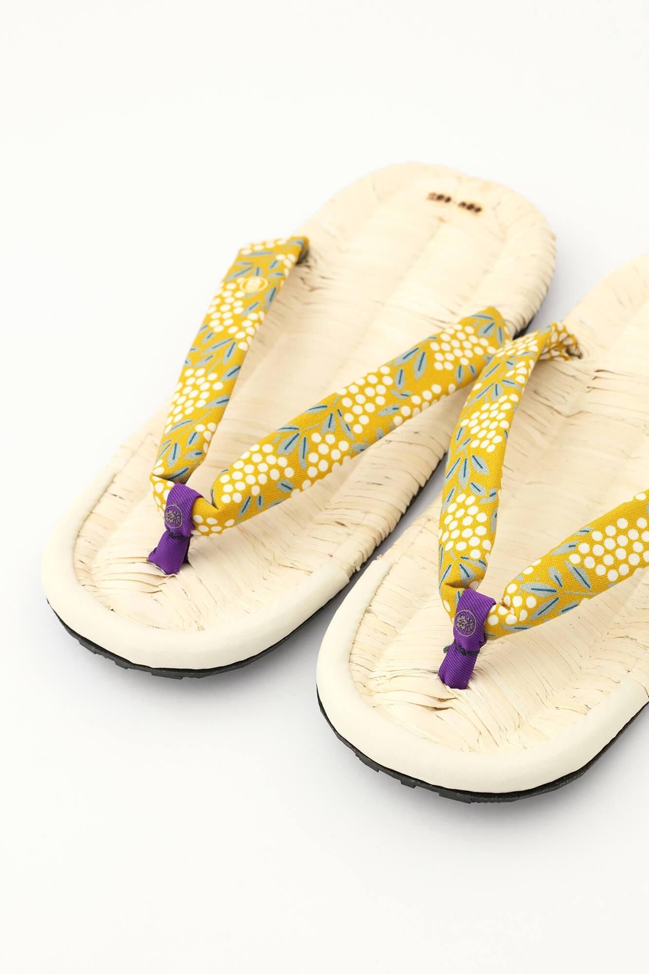 凉鞋asabura棕色竹/南丹竹，金色