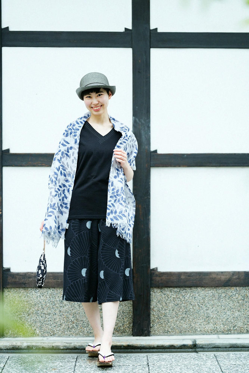 Cotton-linen Blend 2-way Scarf