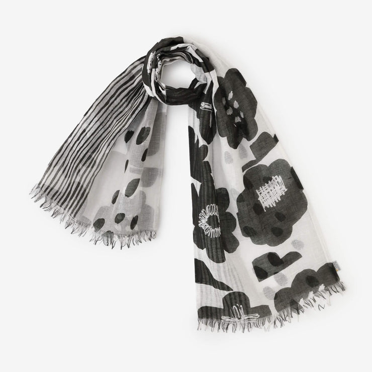 Cotton-linen Blend Ring-shaped Scarf／Imayo