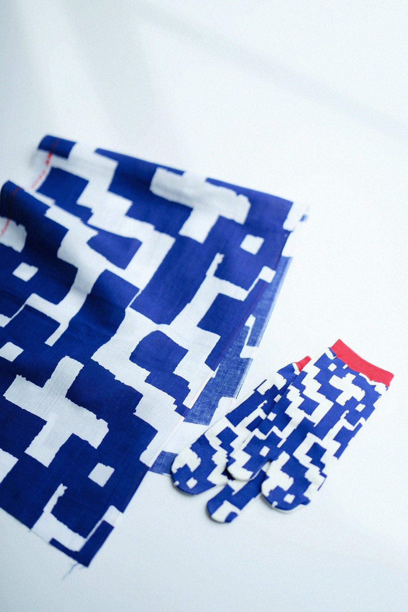 分趾襪（腳踝長度）／幾何圖案 【男・女性用】