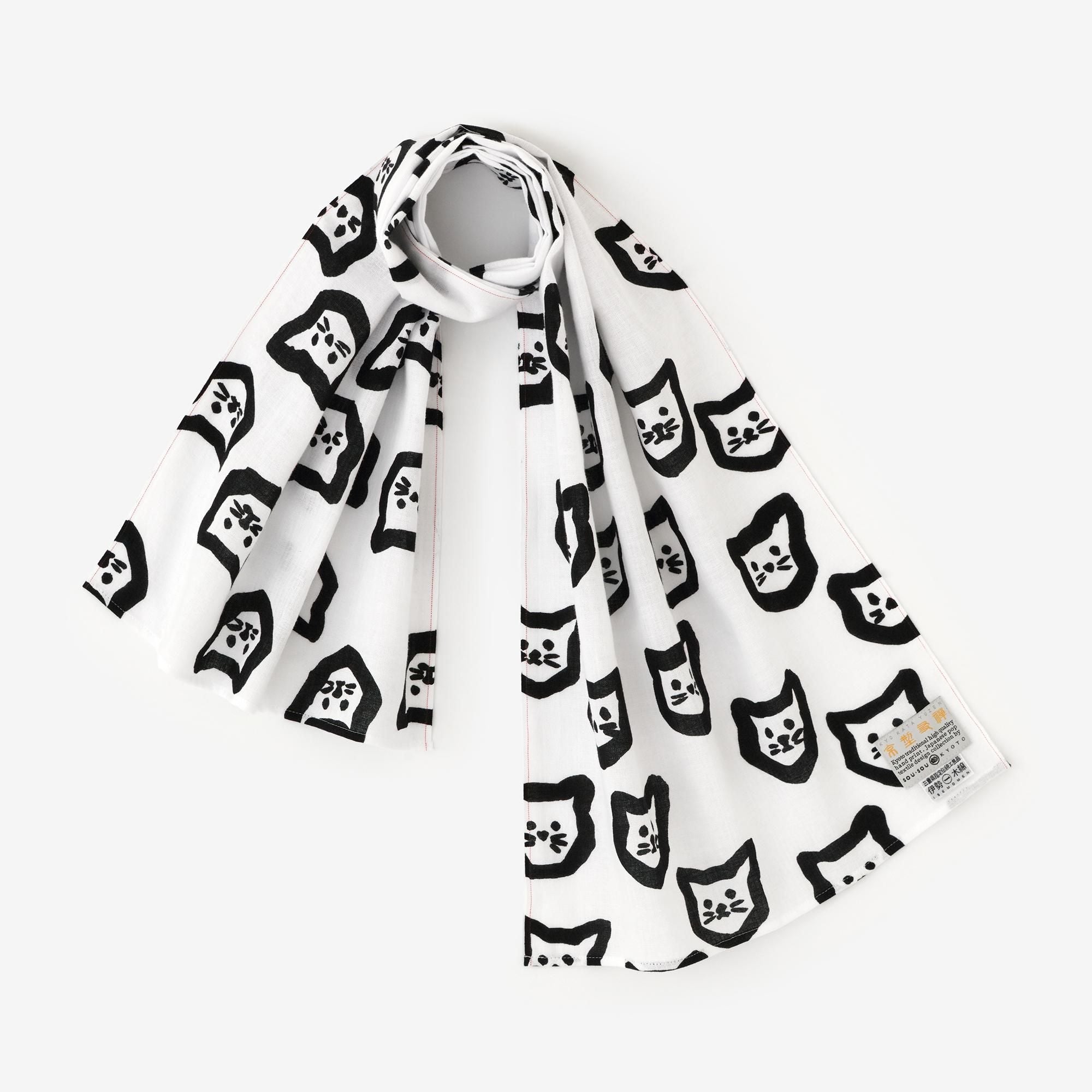 Isemomen Cotton Short Scarf / Kitten