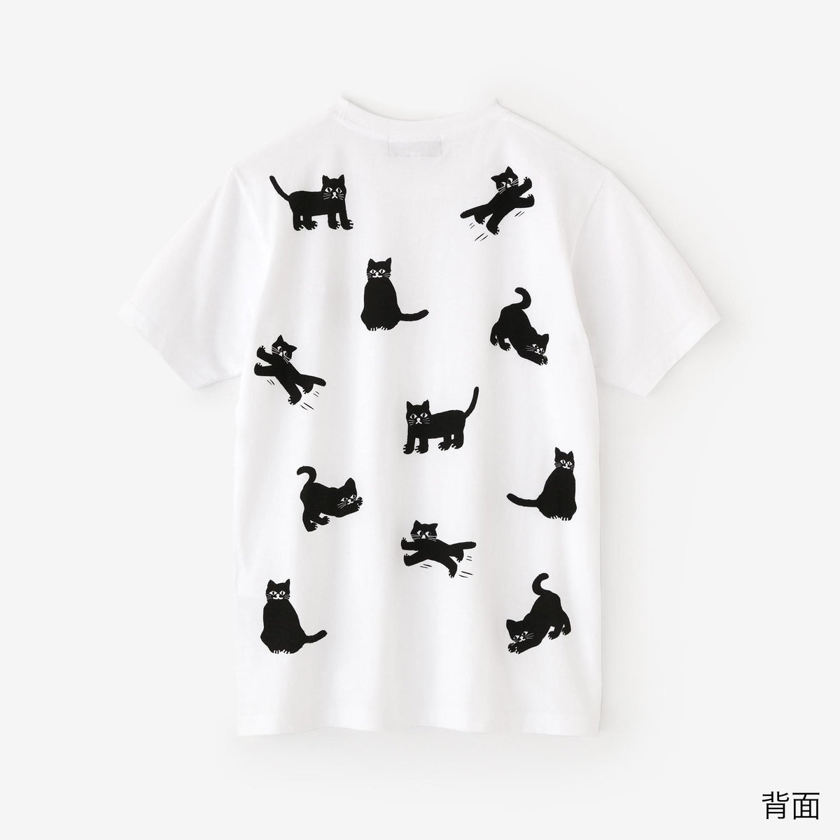 ねこ 半袖Tシャツ[5.0]／ホワイト